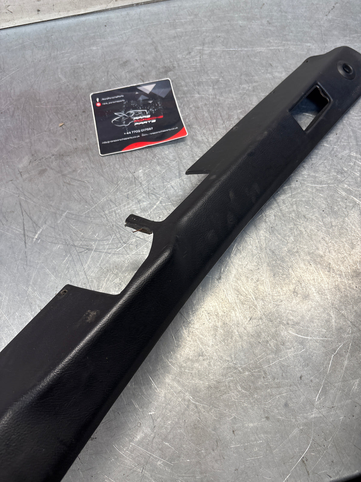Porsche 928 tailgate interior trim, used, black 92855504705