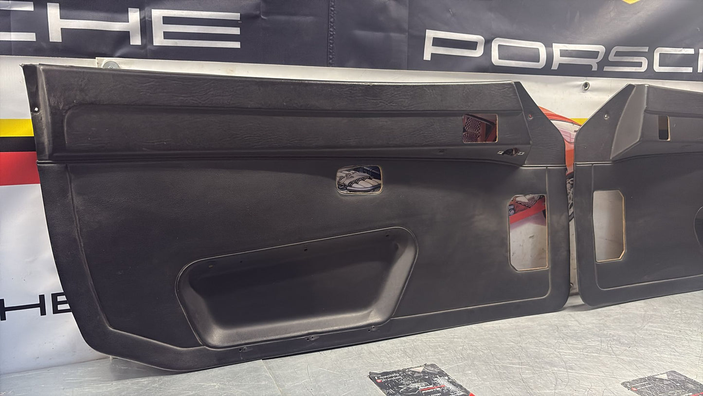 Porsche 924 / 944 Pair of early electric door cards, LHD 477867012 / 477867011