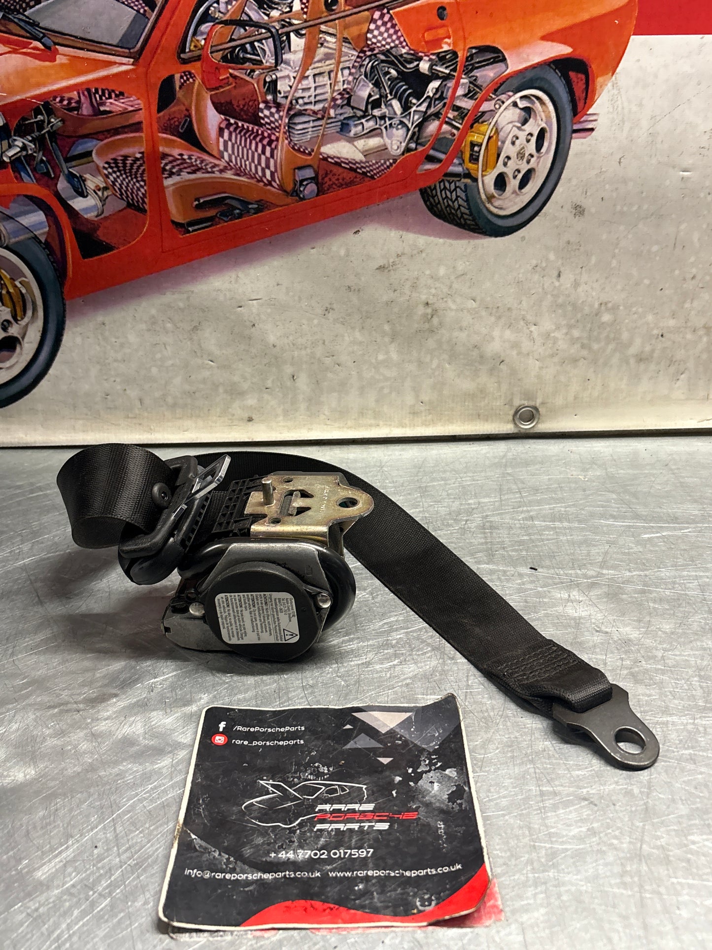 Porsche Boxster 987 Front left seatbelt, used 98780303306