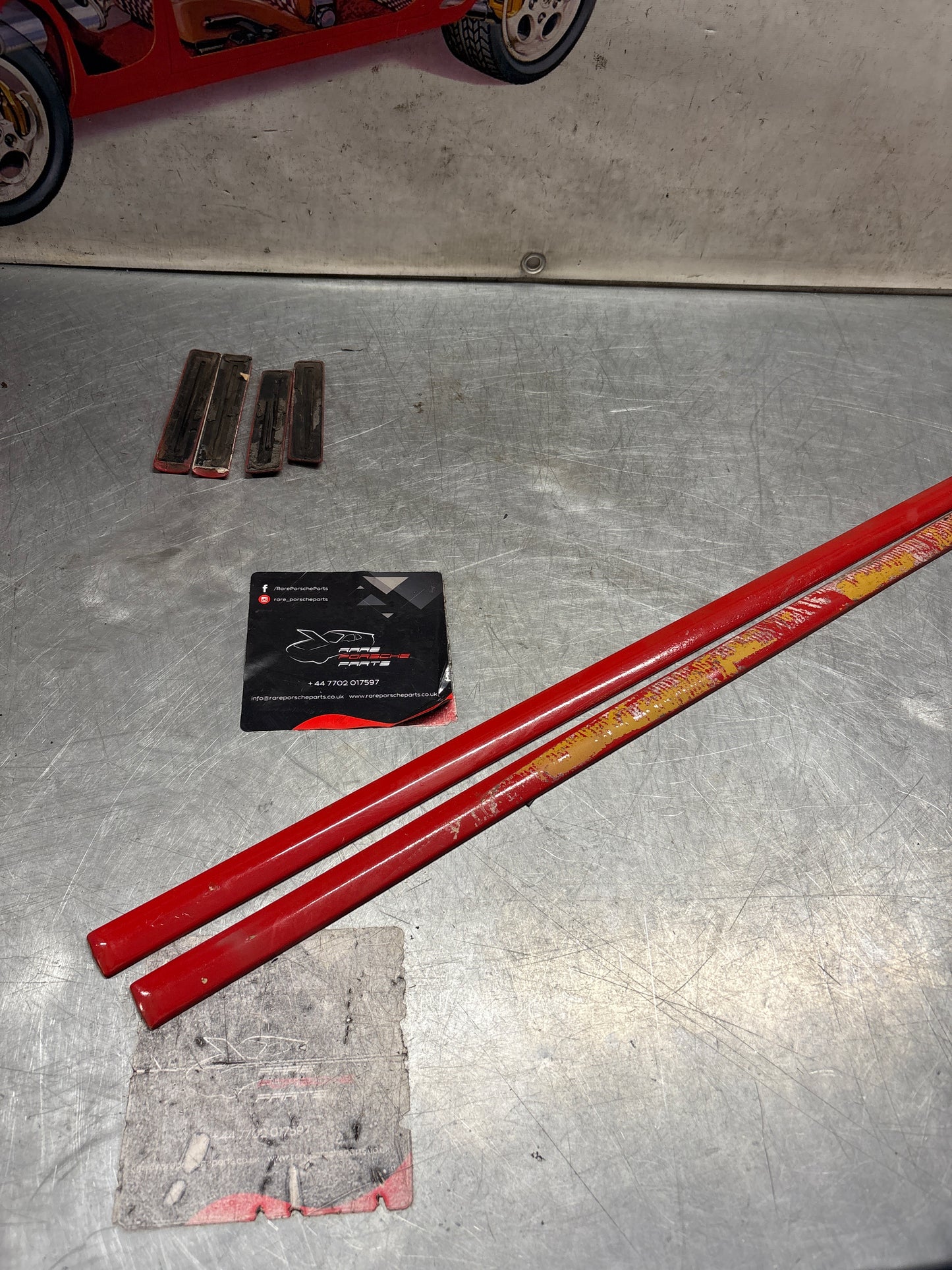 Porsche 944 set of door bump moulding trim, used 93155913700 / 93155913300 / 93155913400 / 93155914100 / 93155914200