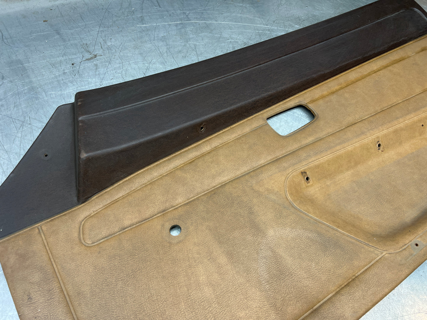 Porsche 924 early manual door card, used for spares or repair 477867012