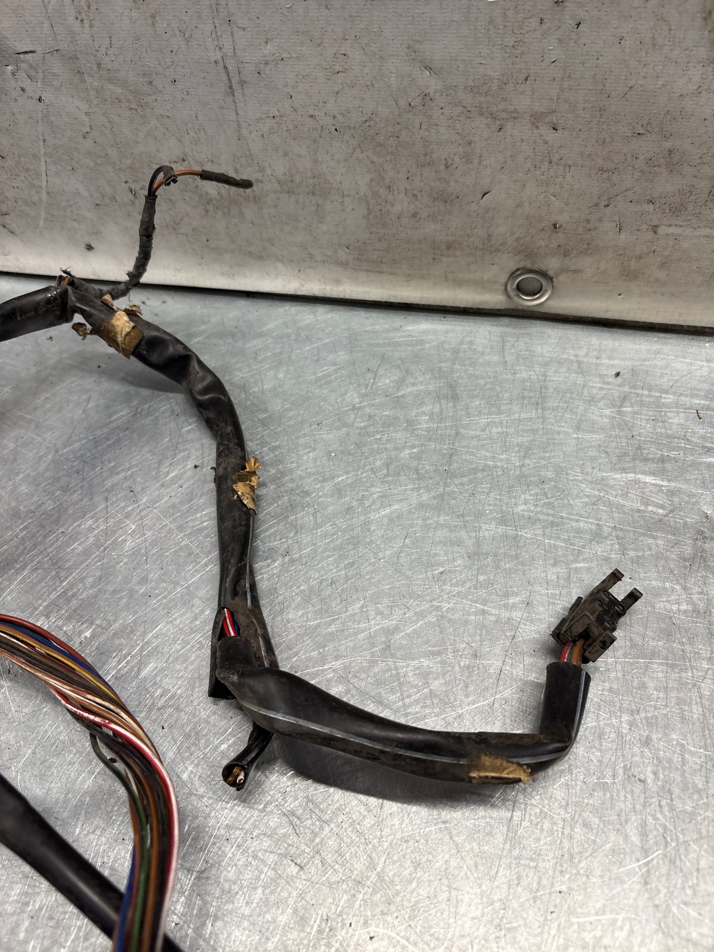 Porsche 944 85.5- door wiring loom/harness, passenger side, mirror cut, used 94461203403