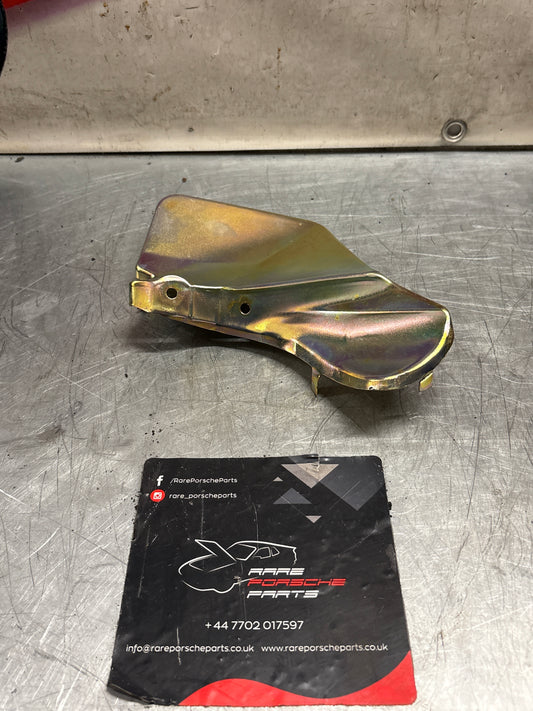 Porsche 928 mount cover heat shield plate right side, used 92837506801