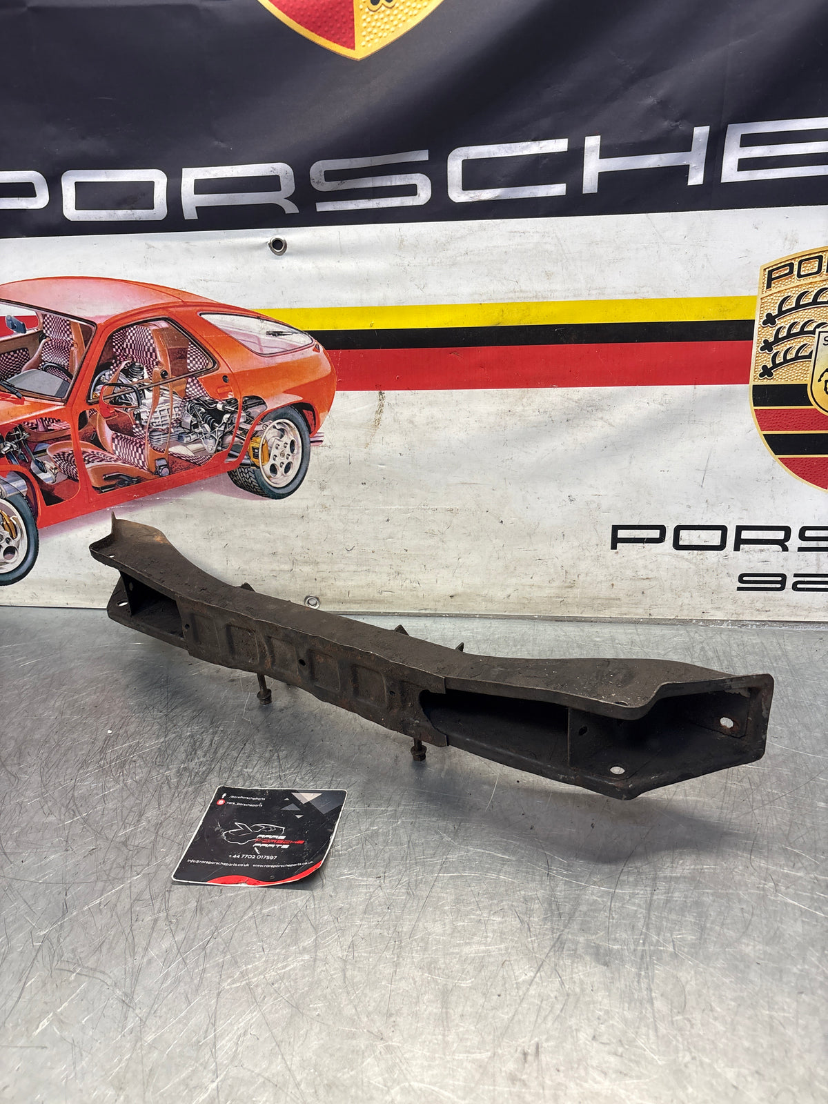Porsche 924 engine cross member, used 477407321J