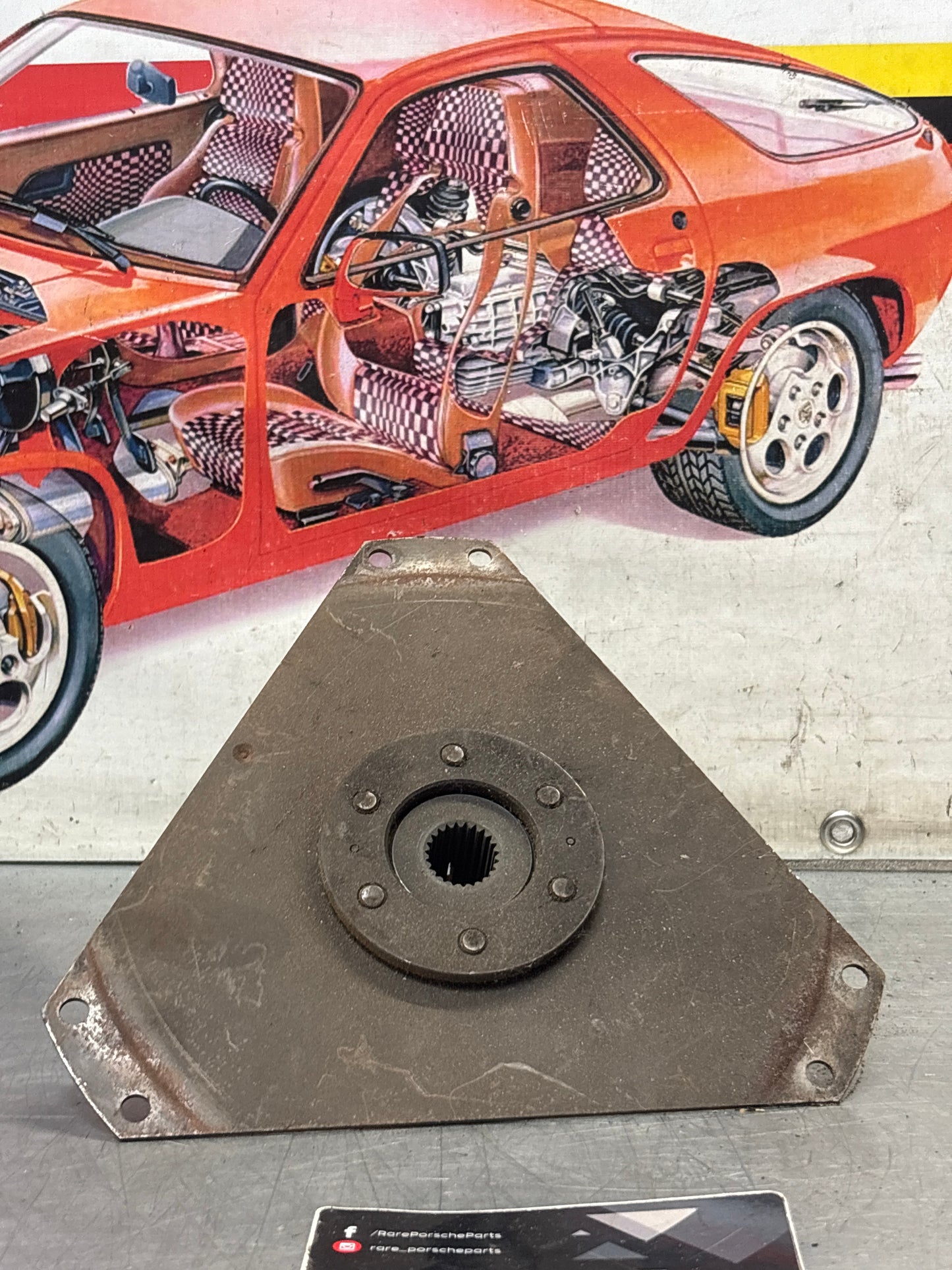 Porsche 928 1978-1982 3 speed automatic single plate flange disc, used 92211604103