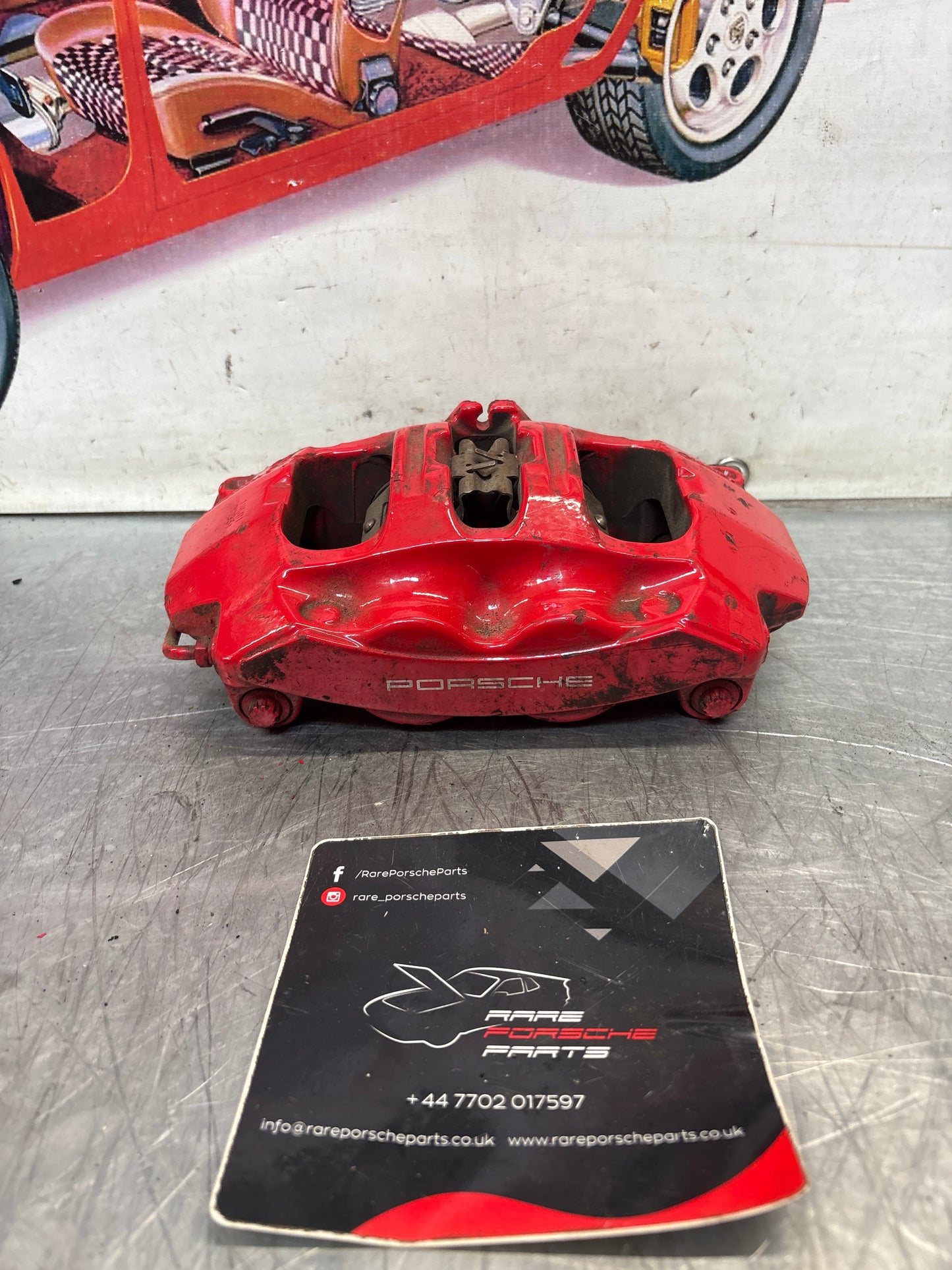Porsche 911 997 Carrera / 981 Cayman S front right brake caliper, used 997351421/422