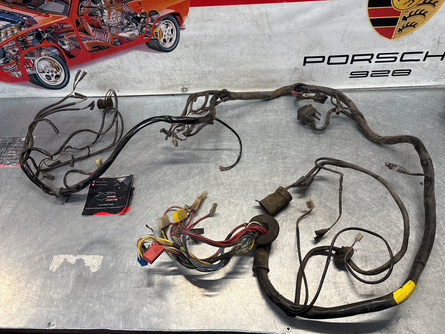 Porsche 928S LHD 1983, engine bay loom, used 92861200106