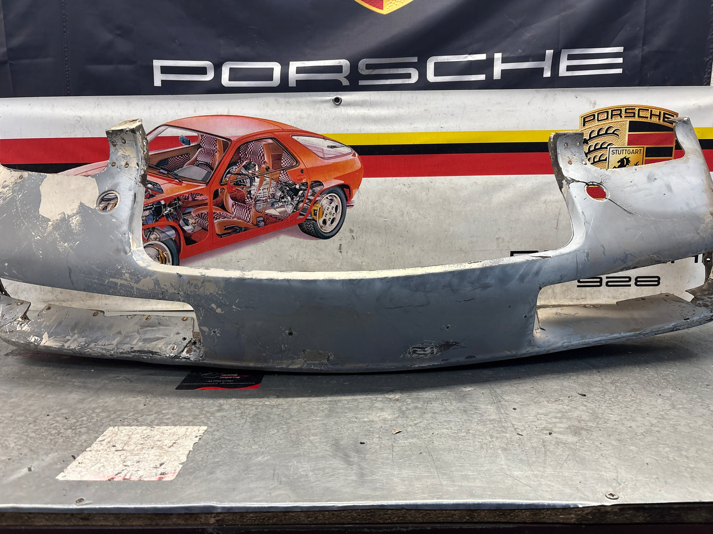 Porsche 928 front bumper cover panel, used 92850501306