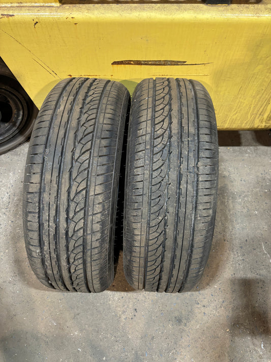 Nankang AS-1 185/60 R16 86H Pair of used tyres 7.4 mm +