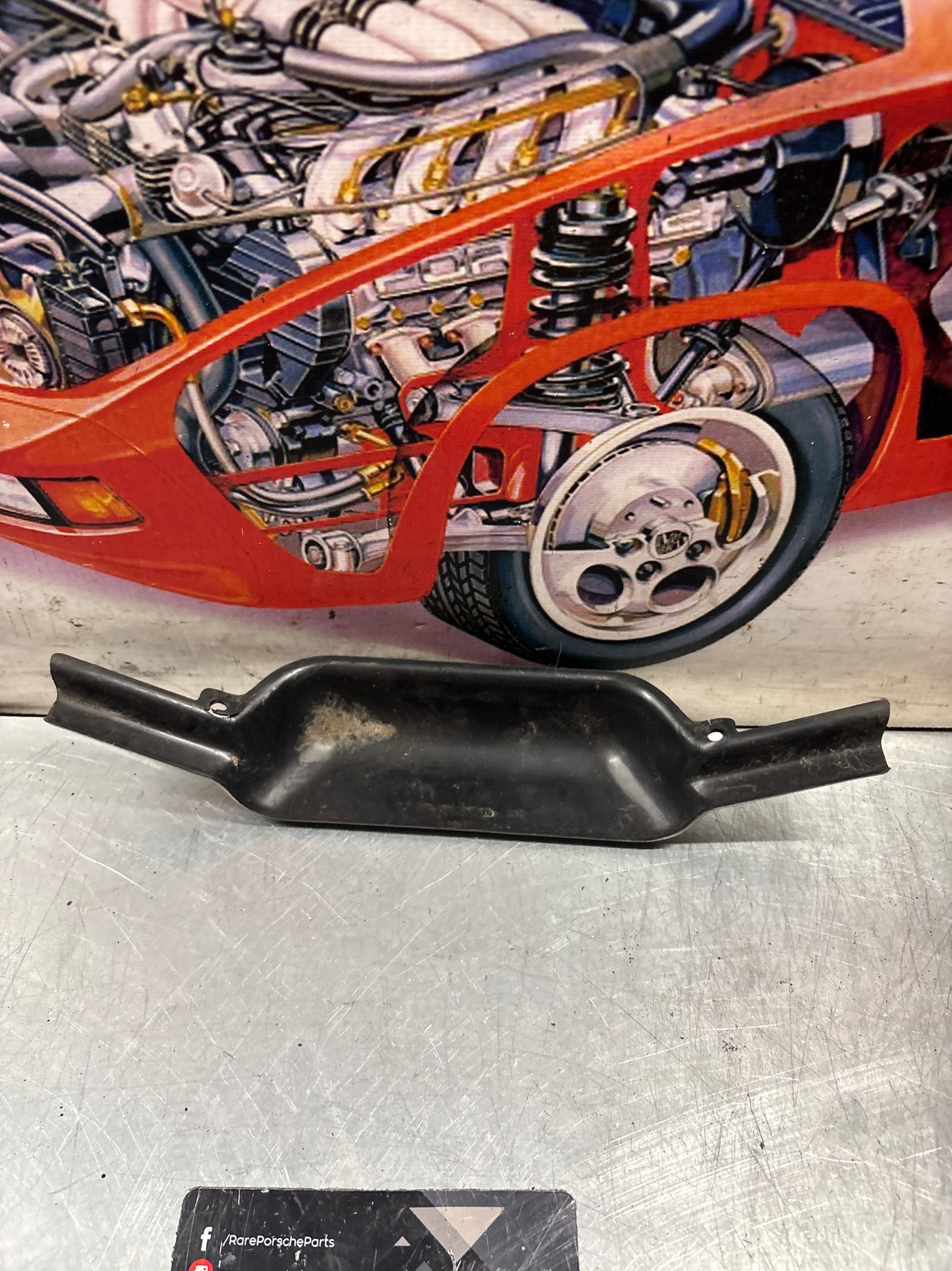 Porsche 964 / 944 / 928 seat trim cover, damaged 92852176005