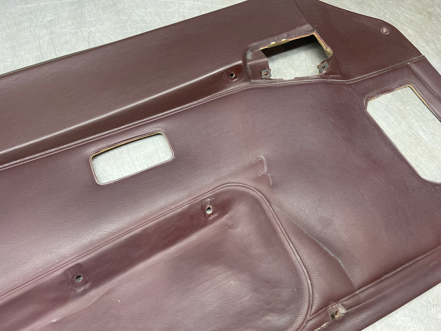 Porsche 944 left burgundy  door card for late cars from 85.5 944555017