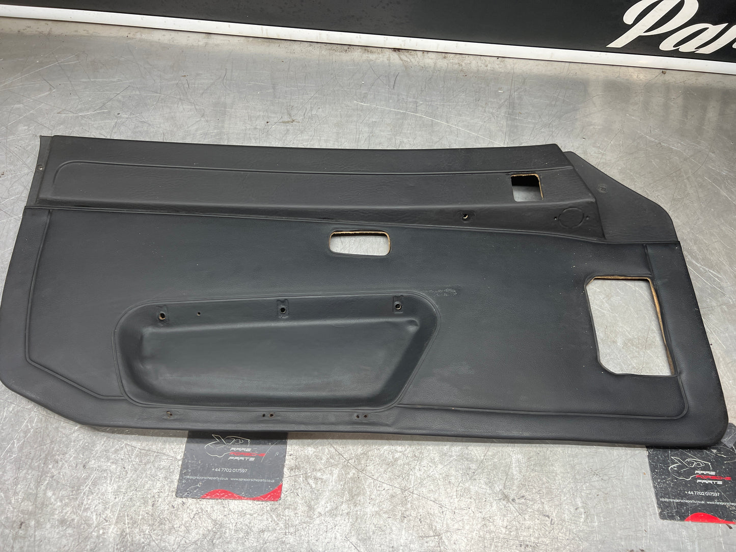 Porsche 924/944 early Porsche black door card used condition left side, Rhd, 478867011