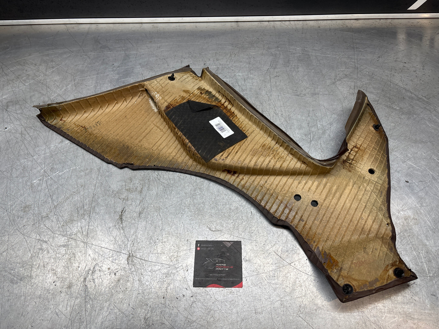 Porsche 944 924 brown left rear interior C Post trim /card . Quarter panel trim used, 94455502101