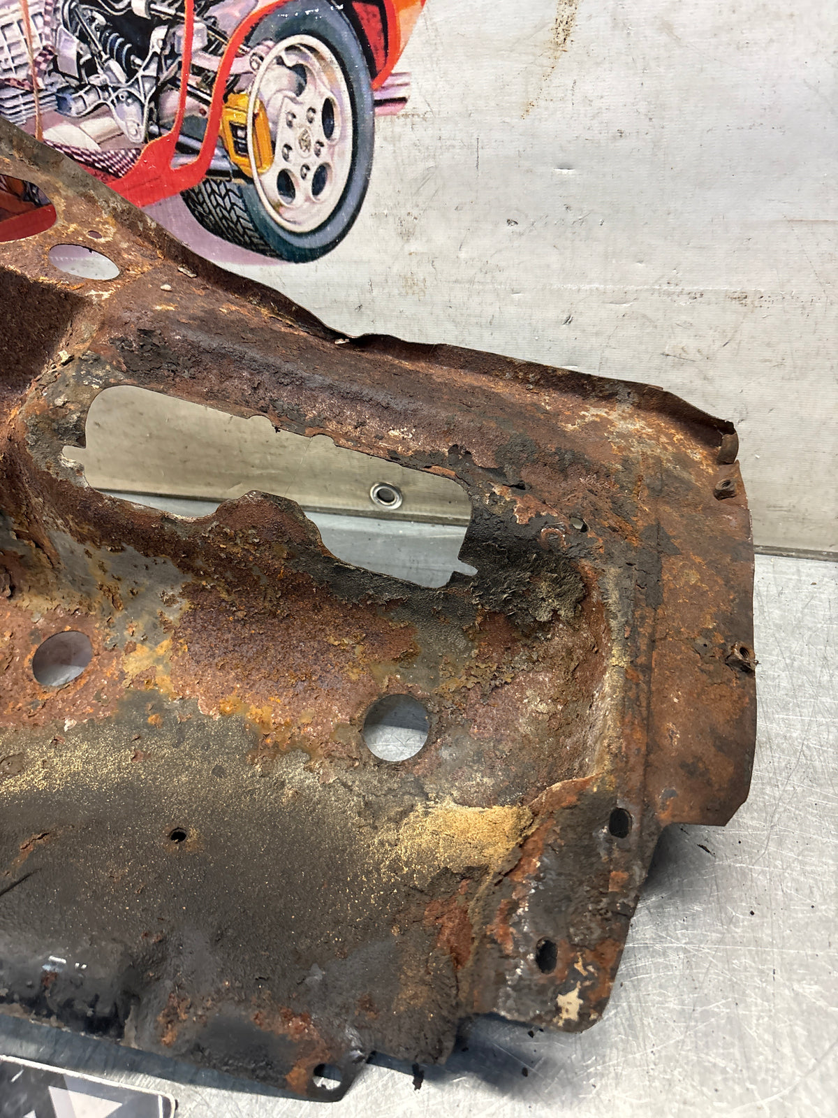Porsche 914 cylinder cover heat shield, 022119300A Used