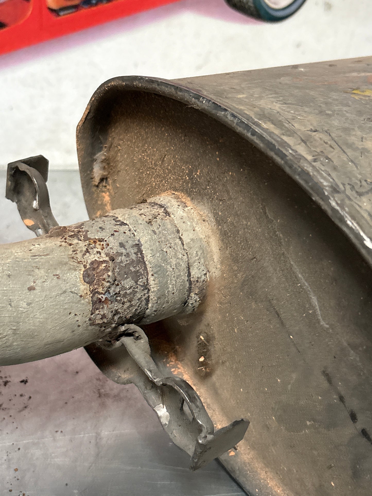 Porsche 944 S S2 genuine exhaust system rear muffler, used 94411104103