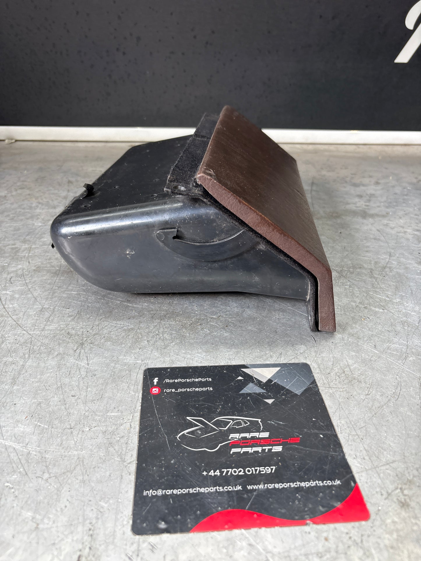 Porsche 924 glovebox with brown door, used 477857095A