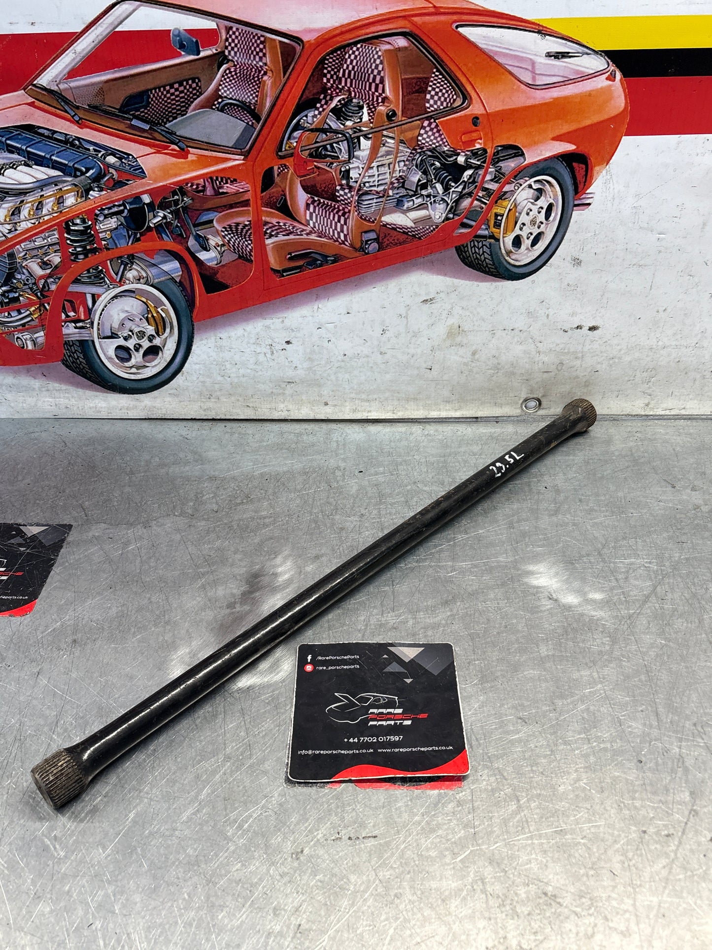 Porsche 924/944 rear left Torsion bar, used 94433311500 23,5mm