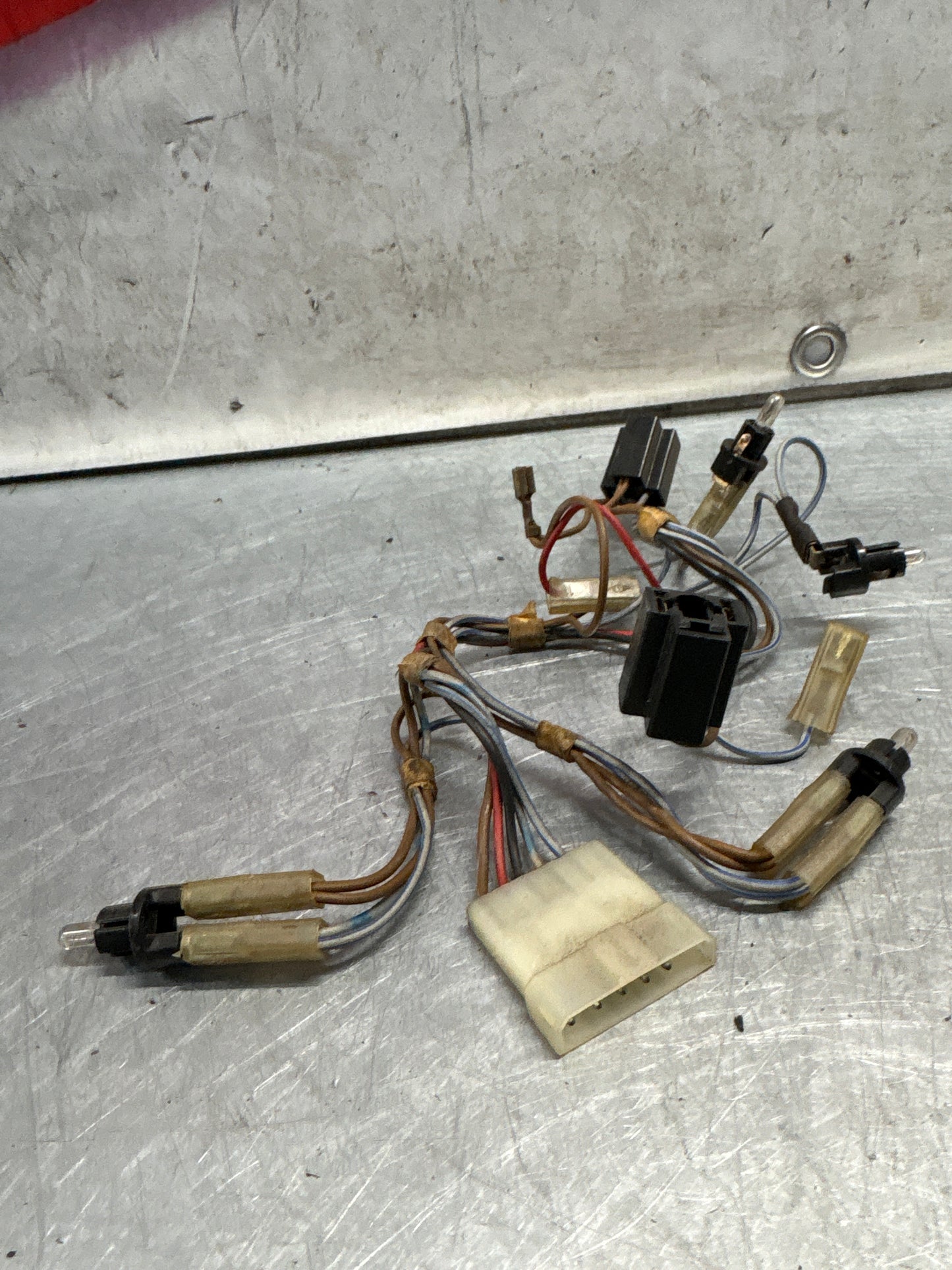 Porsche 924 76-79 instrument wiring harness, used 477971051