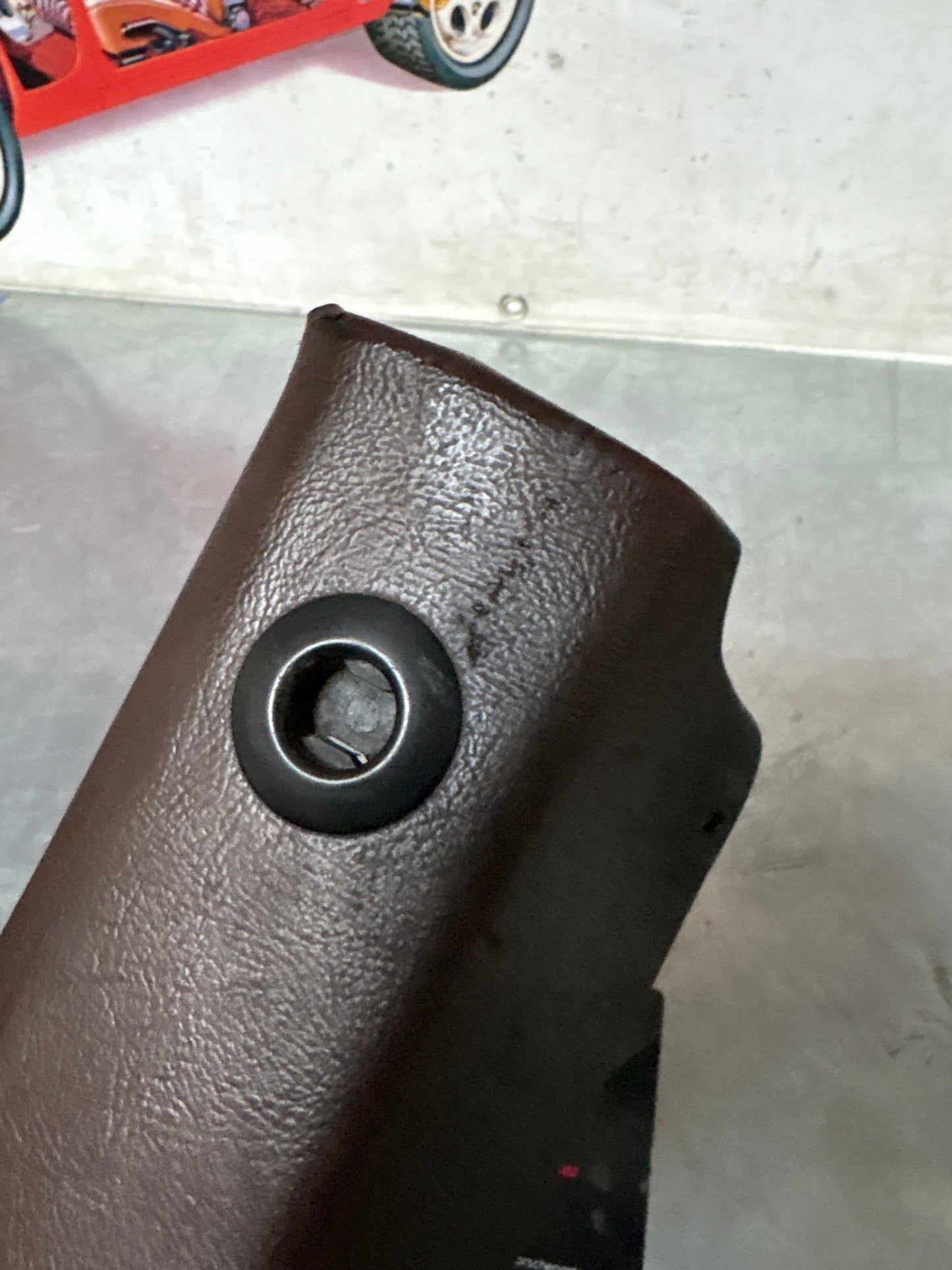 Porsche 928 tailgate interior trim, used, brown 92855504705