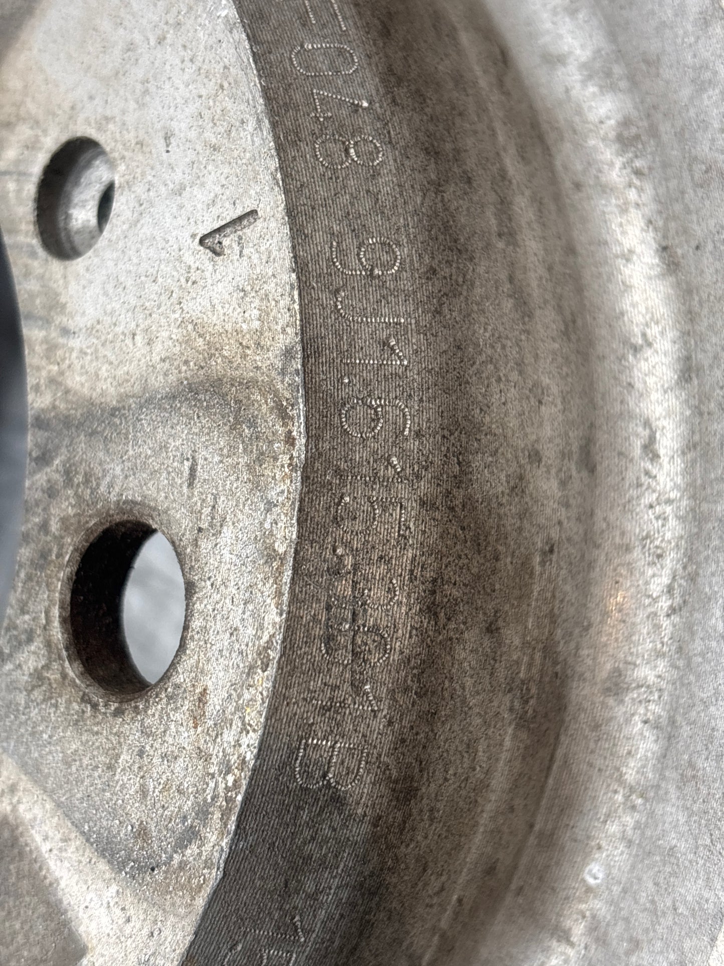 Porsche Taycan Front Left Disc Brake Rotor 9J1615301B, used