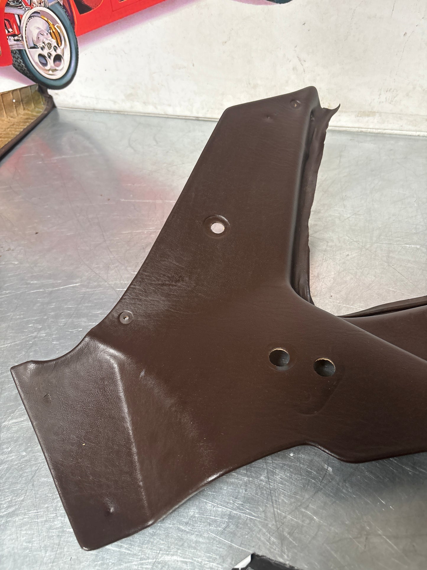 Porsche 944 924 brown rear interior C Post trims/cards. Quarter panel trim used 94455502101 94455502201