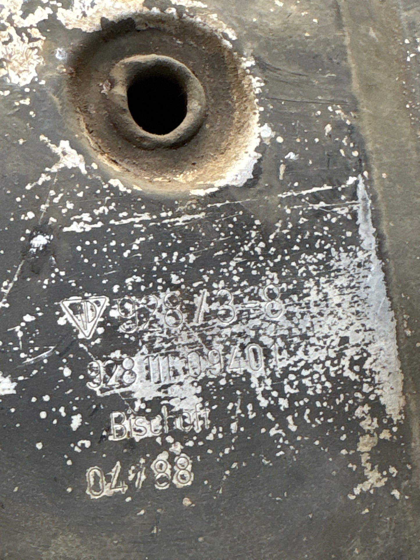Porsche 928 Right side silencer, used 92811109401