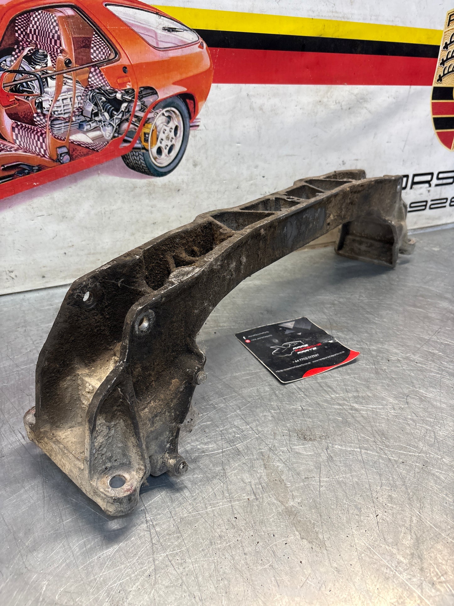 Porsche 944 Engine subframe bracket, used 94434110301