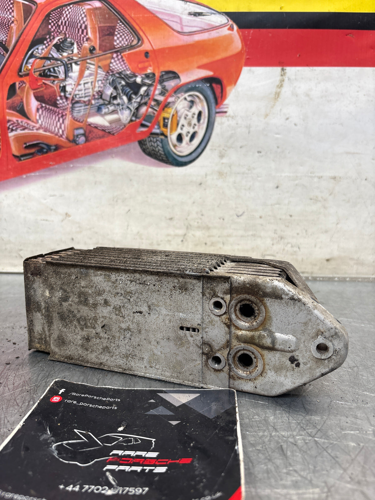 Porsche 914 oil cooler, used 021117021B