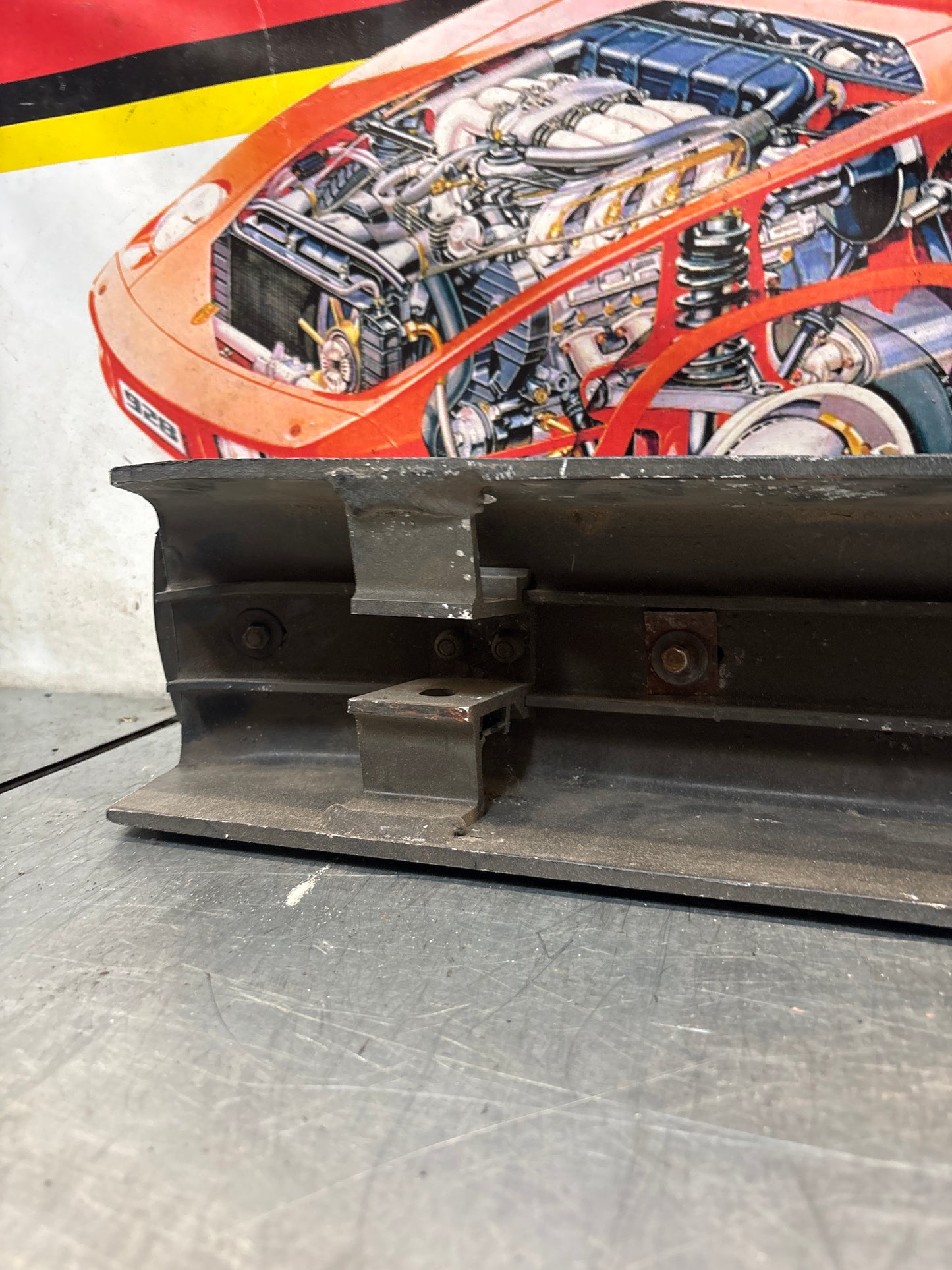 Porsche 944 Rear USA bumper, used 94450530100