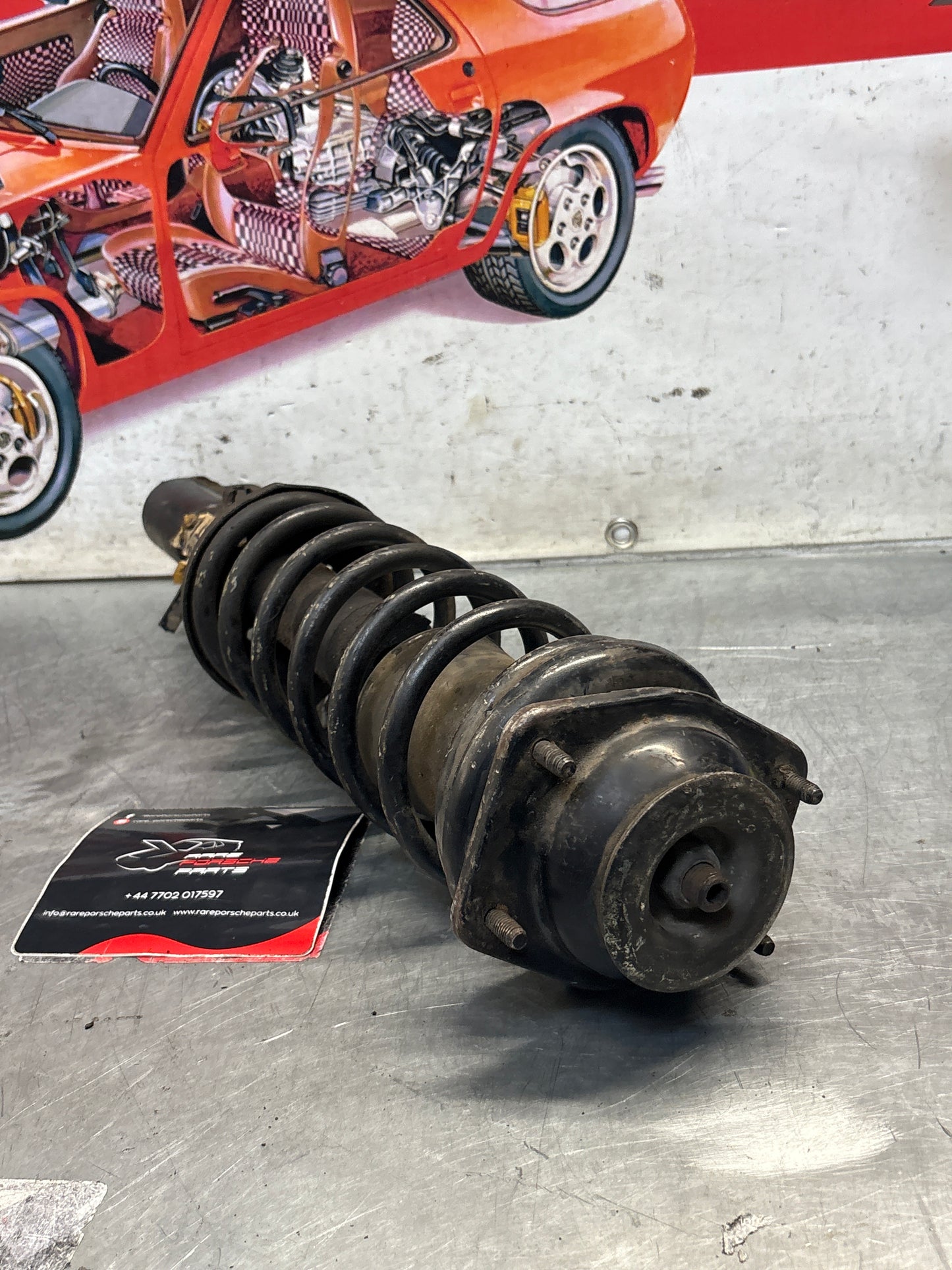 Porsche 924 Turbo / early 944 front shock absorber, used 94434303103211
