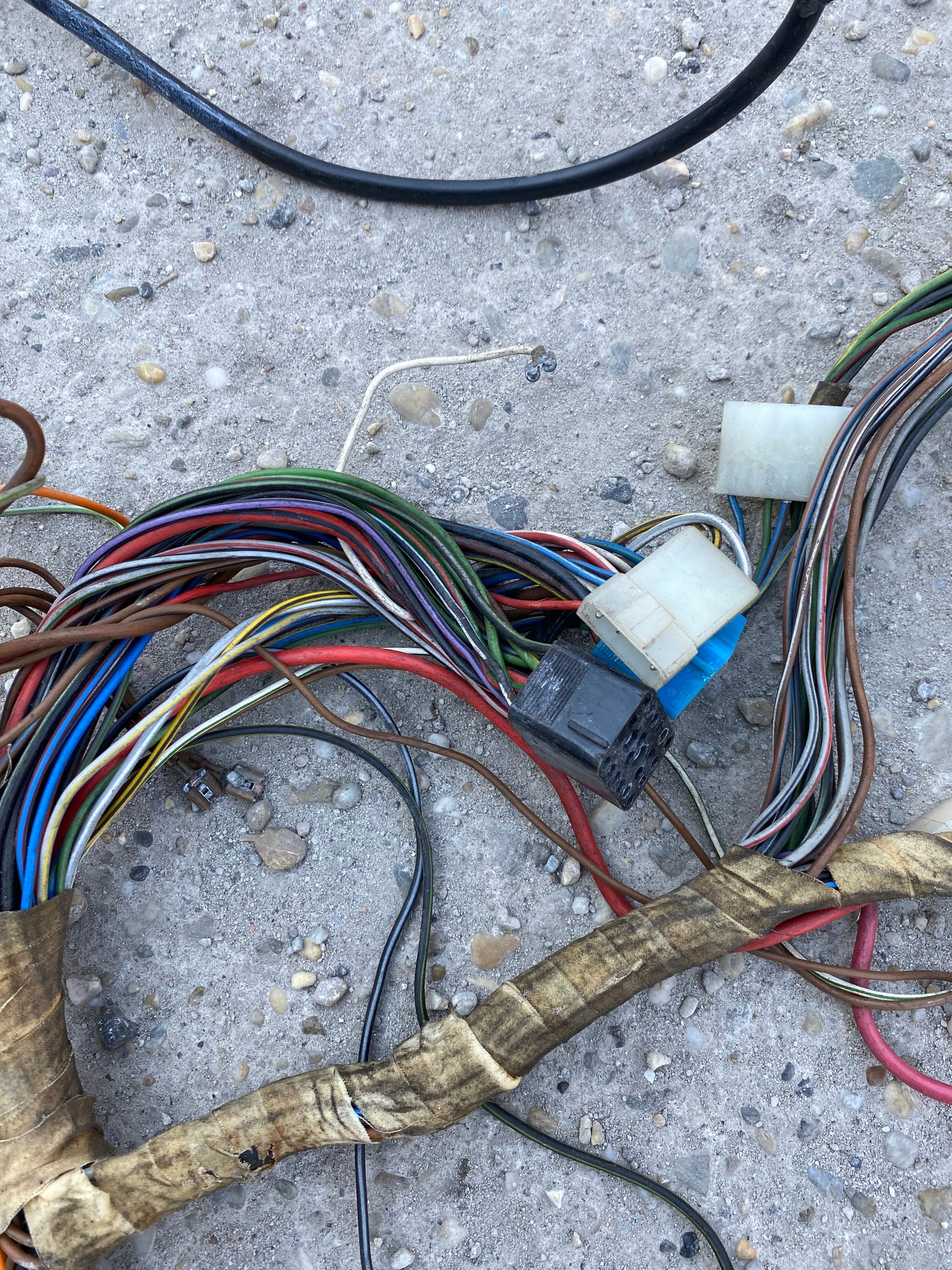 Porsche 924 1976 interior complete wiring loom LHD 477971050