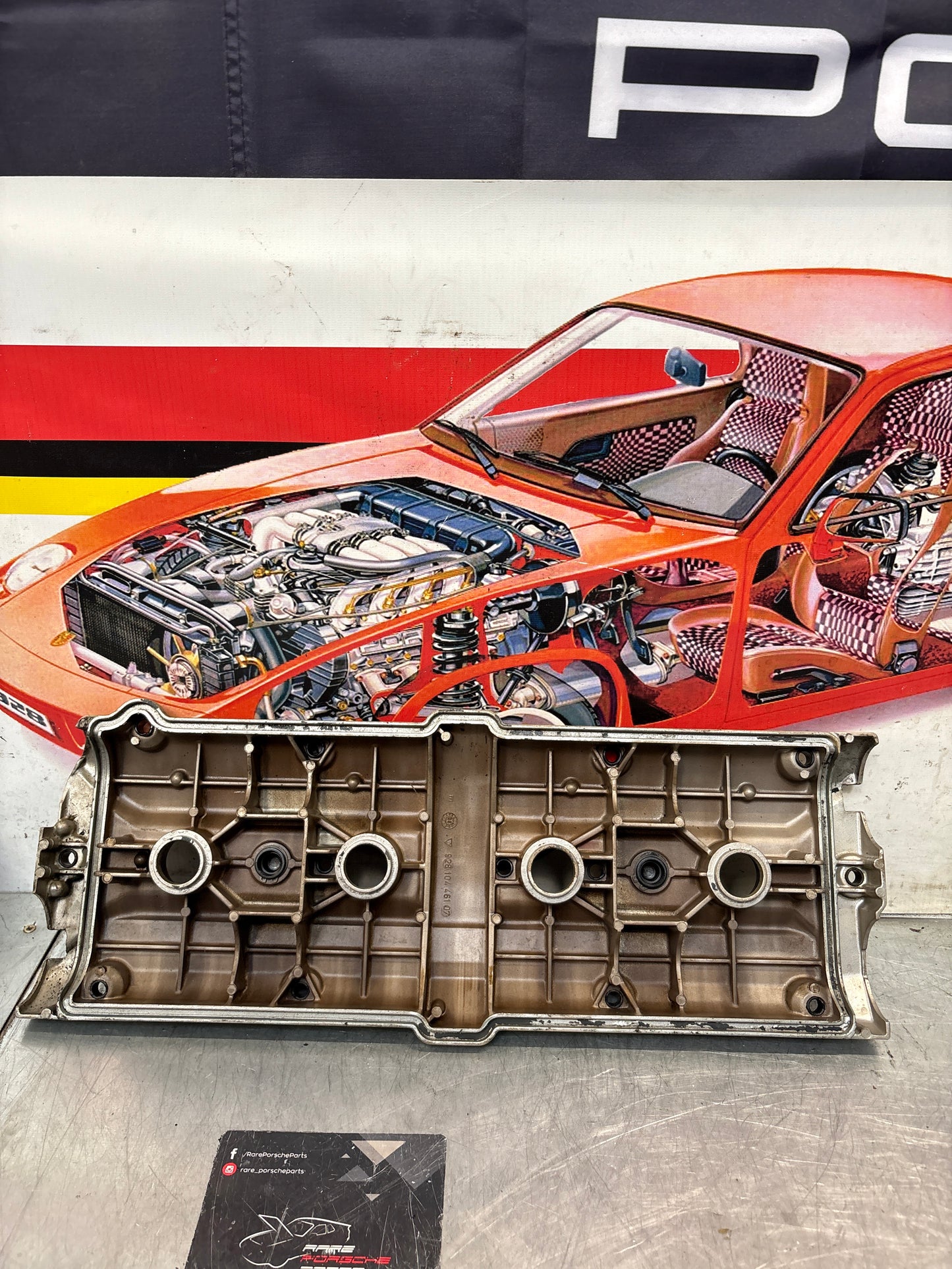 Porsche 928 / 944S/S2 Engine Cylinder Head Valve Cover, used 92810446107