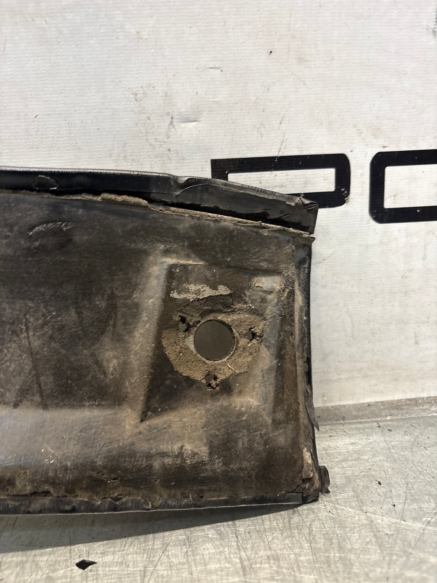 Porsche 944 / 968 front windshield panel trim, used, black 94455503700