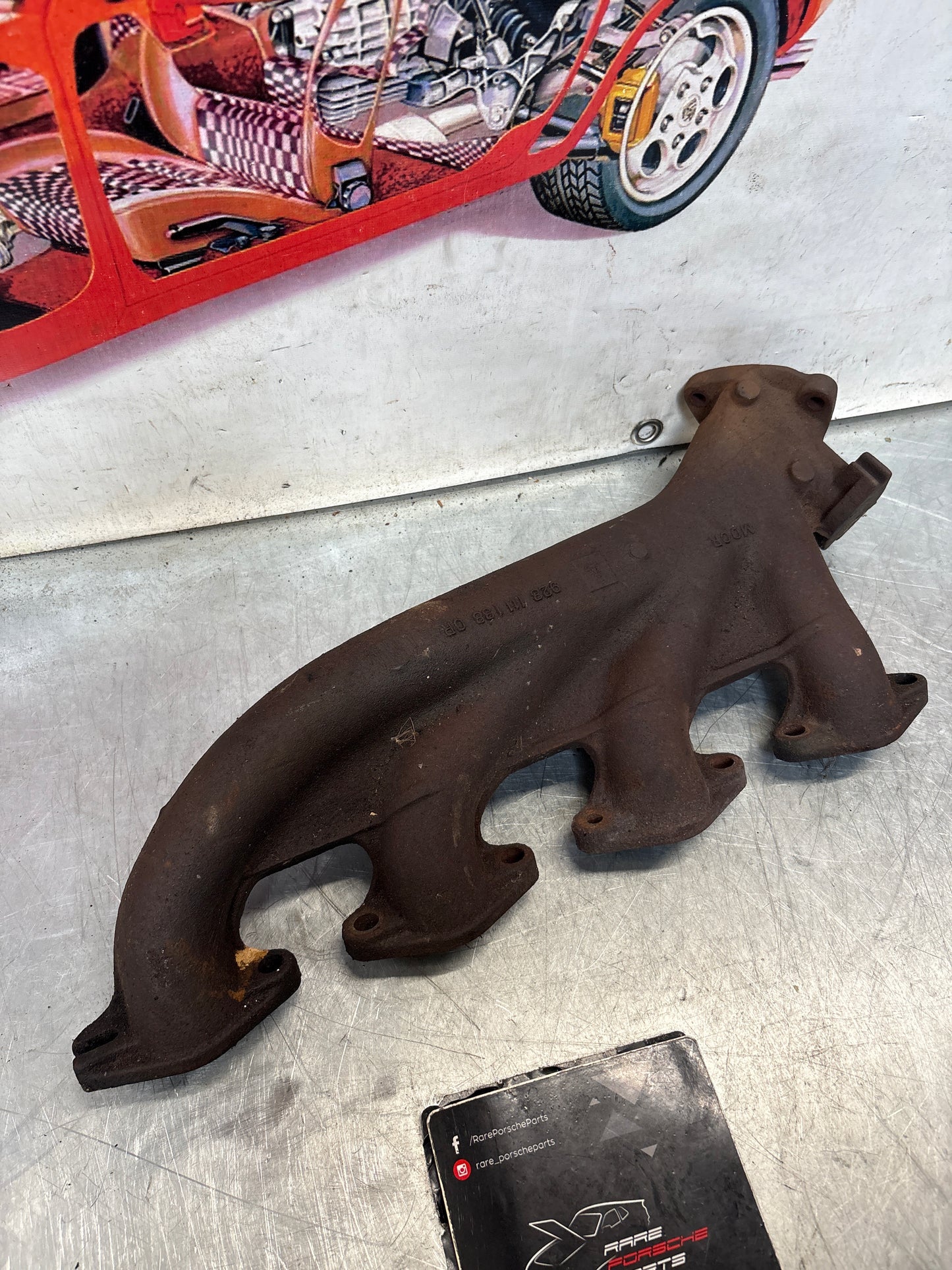 Porsche 928 exhaust manifold, used 9281111380R