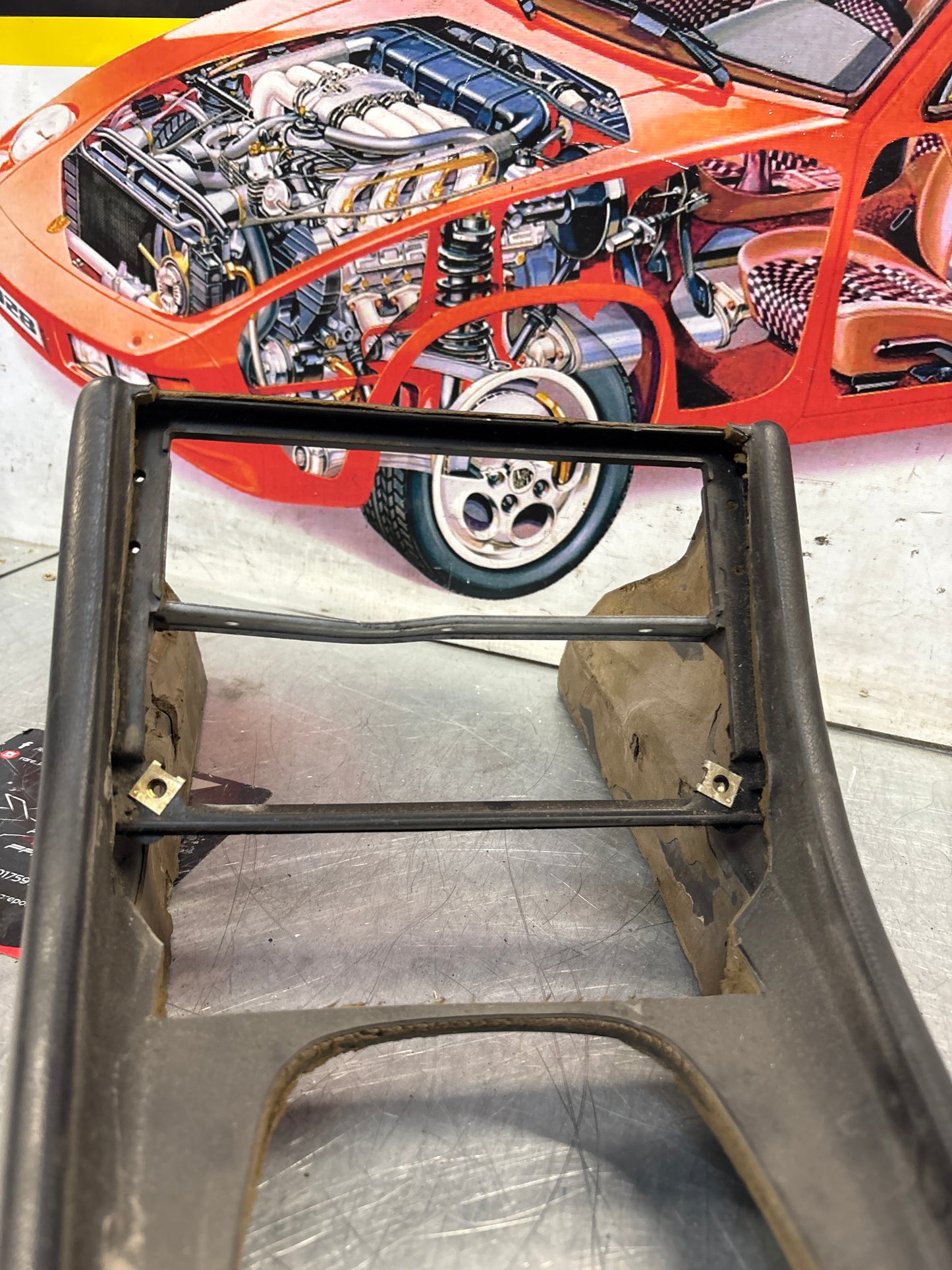 Porsche 944 centre console black 94455205100 used