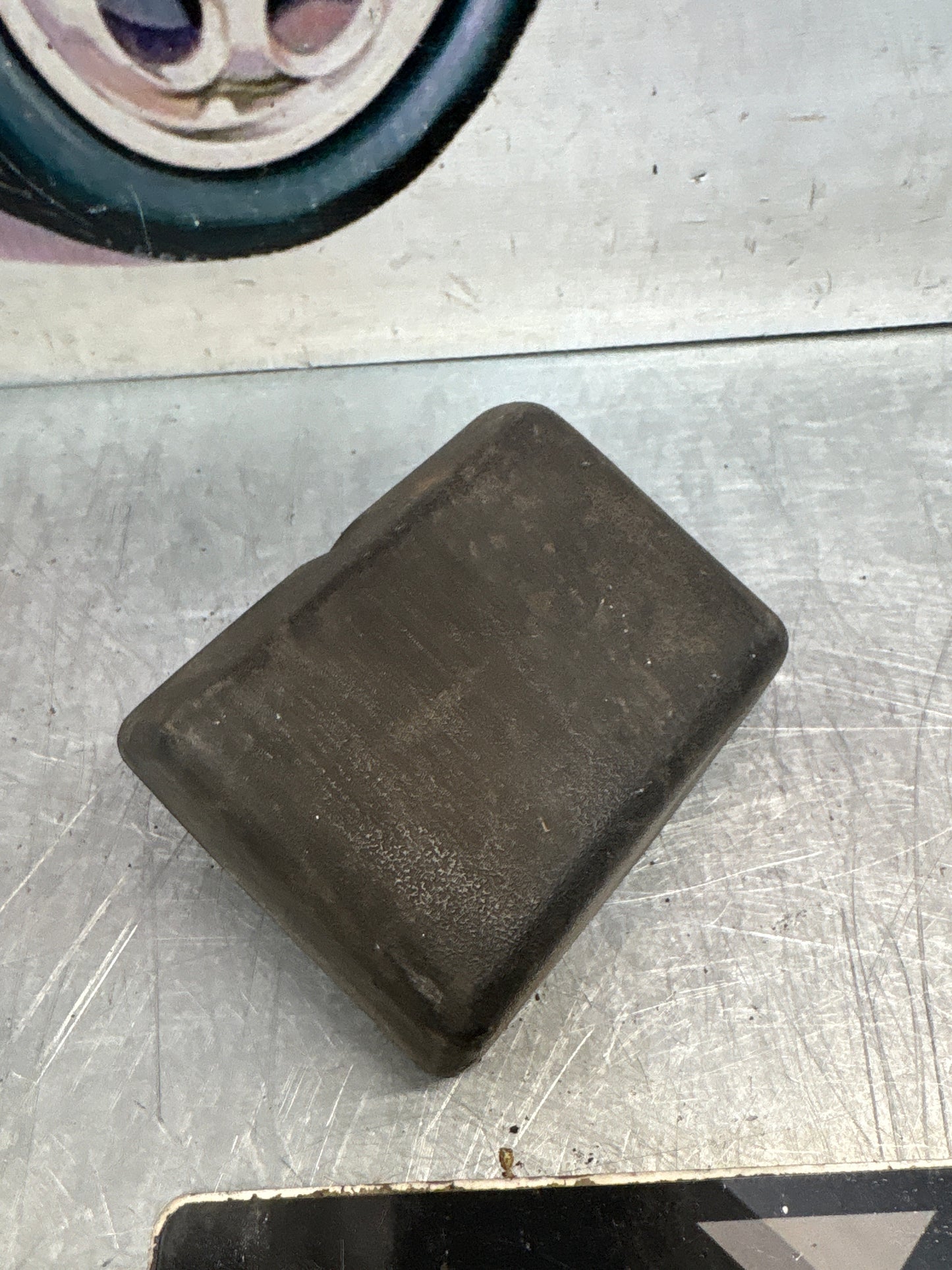 Porsche 924 carrera gt left bumper guard rubber, used 477807353