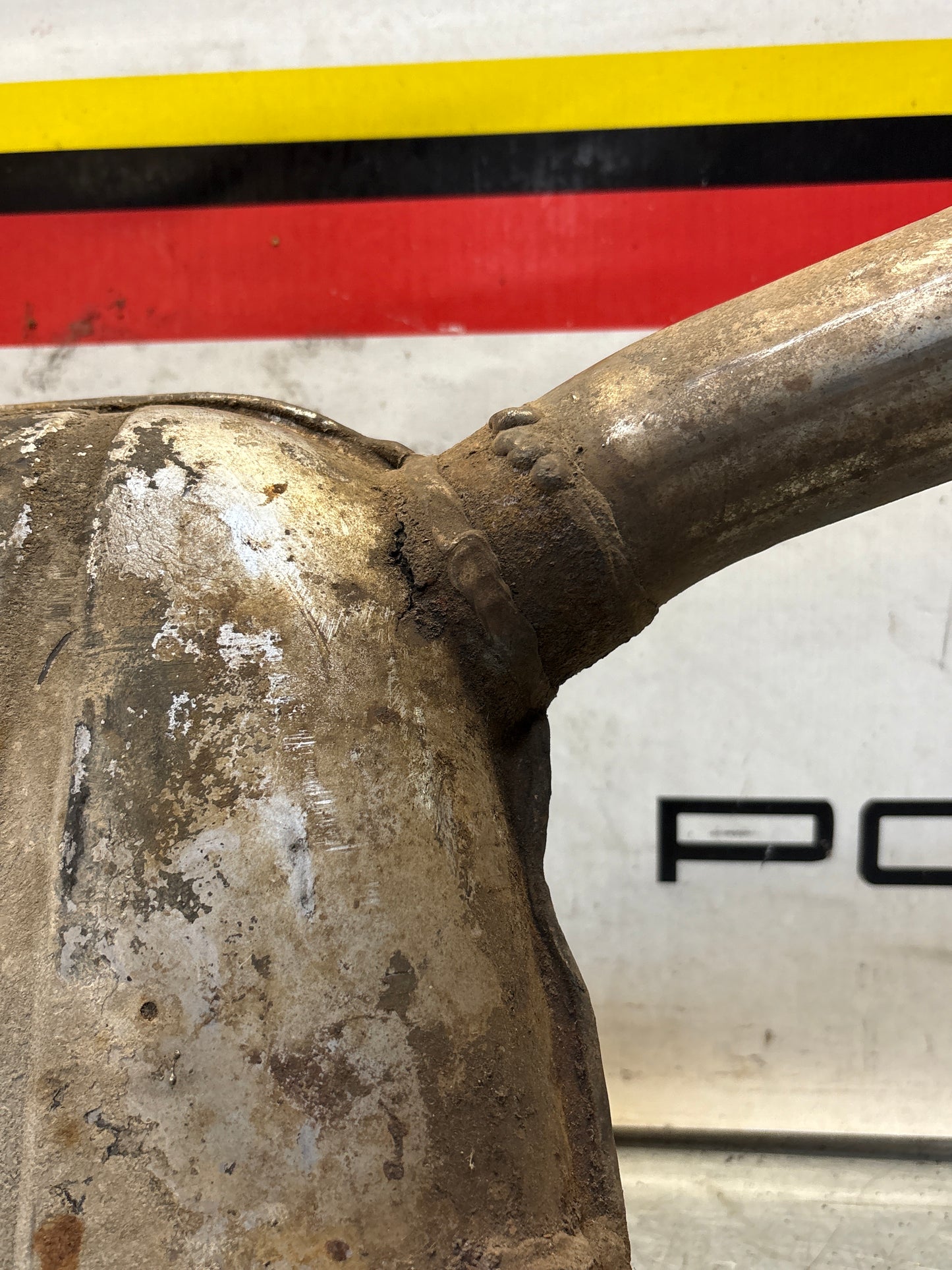 Porsche 928 Right side silencer, used 92811109401
