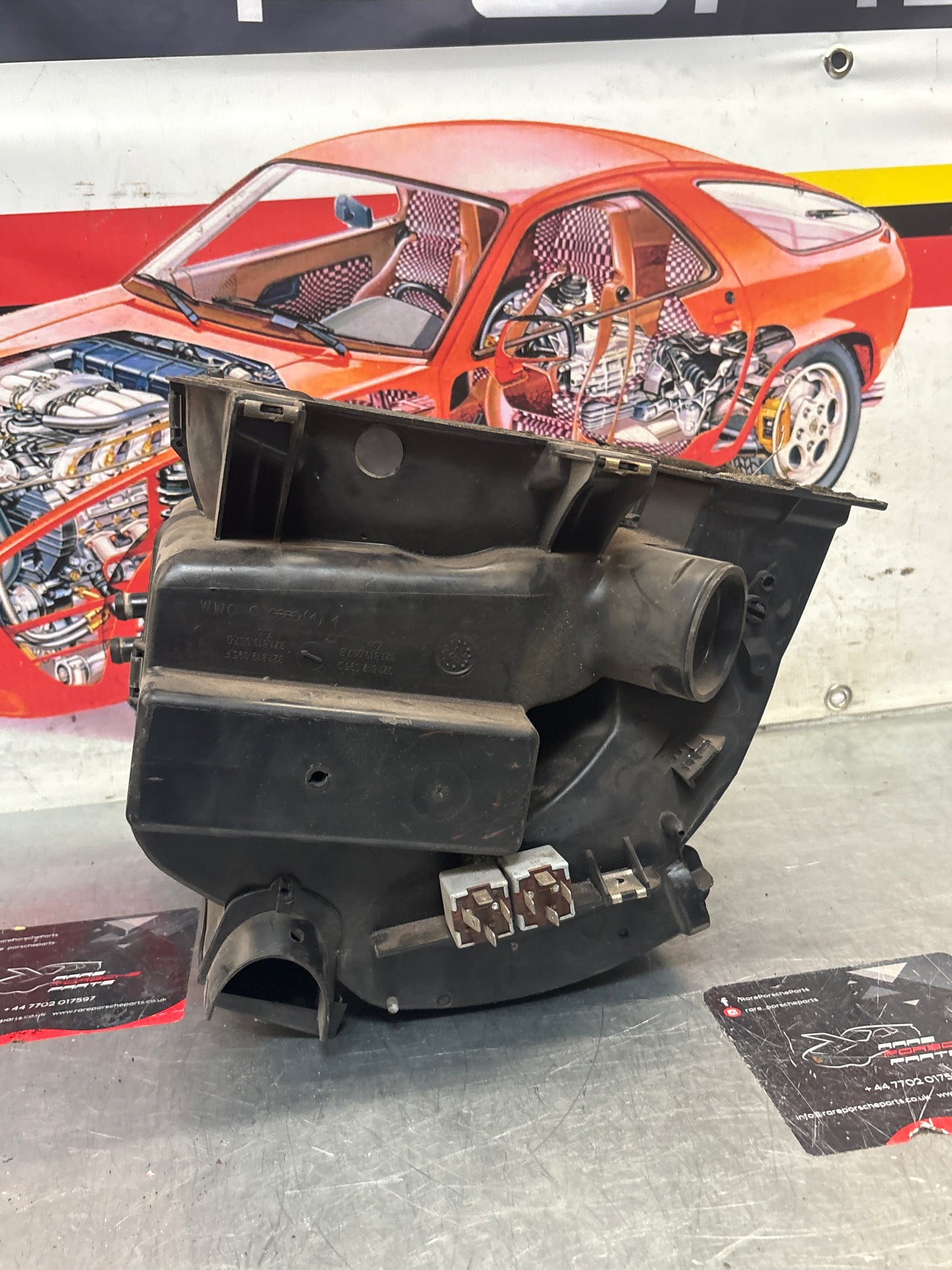 Porsche 924 80-85 944 82-85.5 heater blower fan assembly, complete 321819096 / 321819088 / 321819087 / 321819095 used