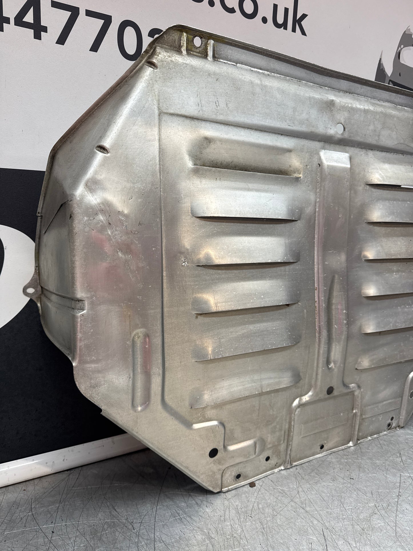 Porsche 944 engine tray / belly pan / undertray used. Aluminium. 94434116103