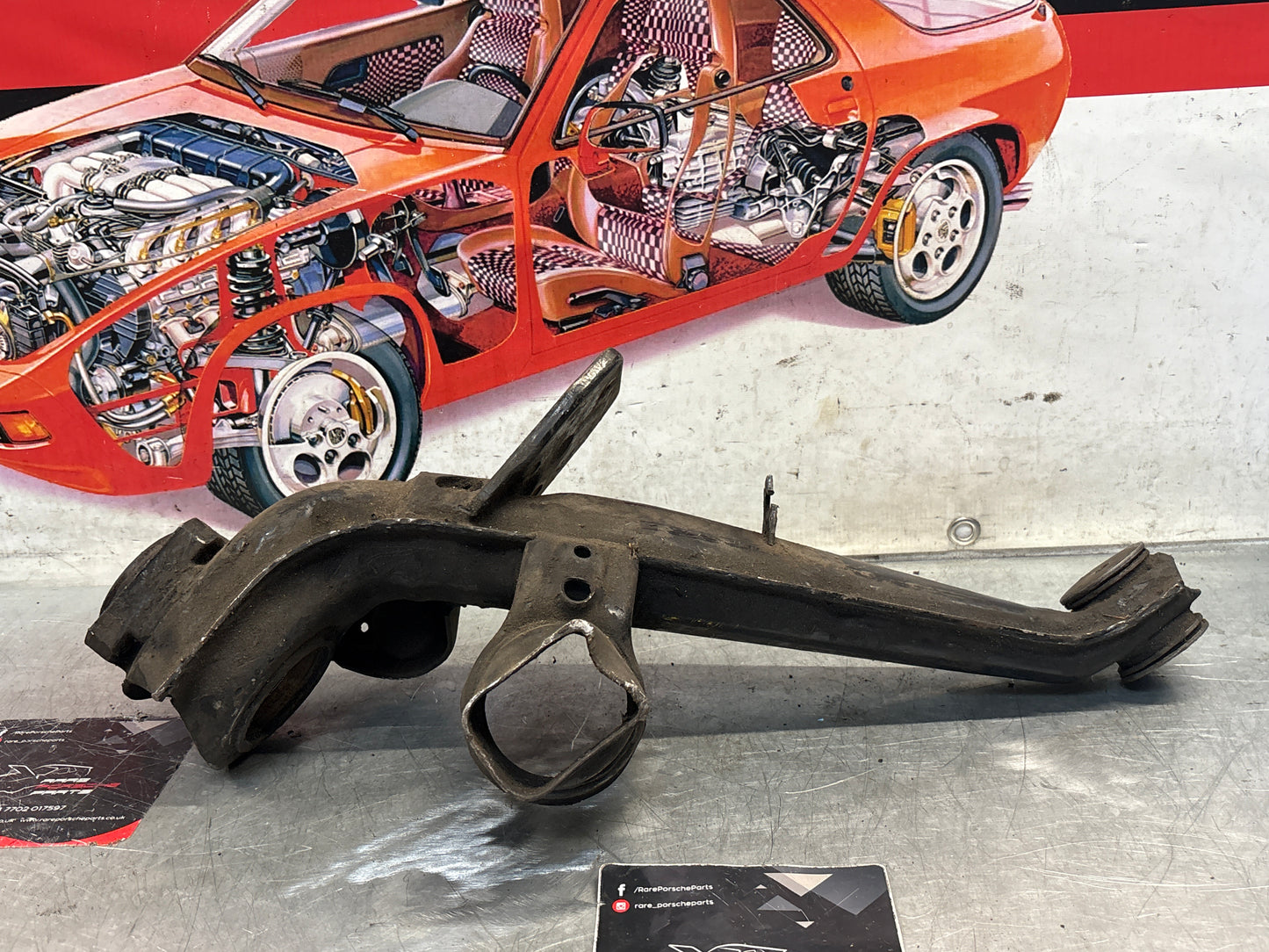 Porsche 924 944  -85.5 Rear right trailing arm,  used 94433102200