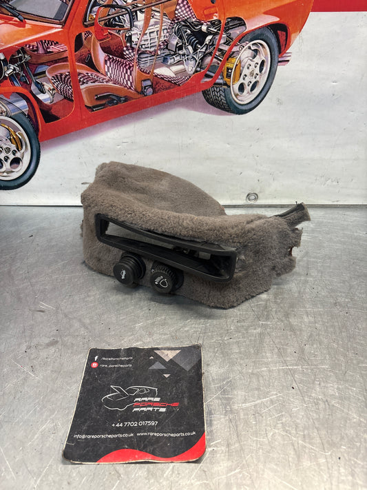 Porsche 928 handbrake sorround carpet, grey, used