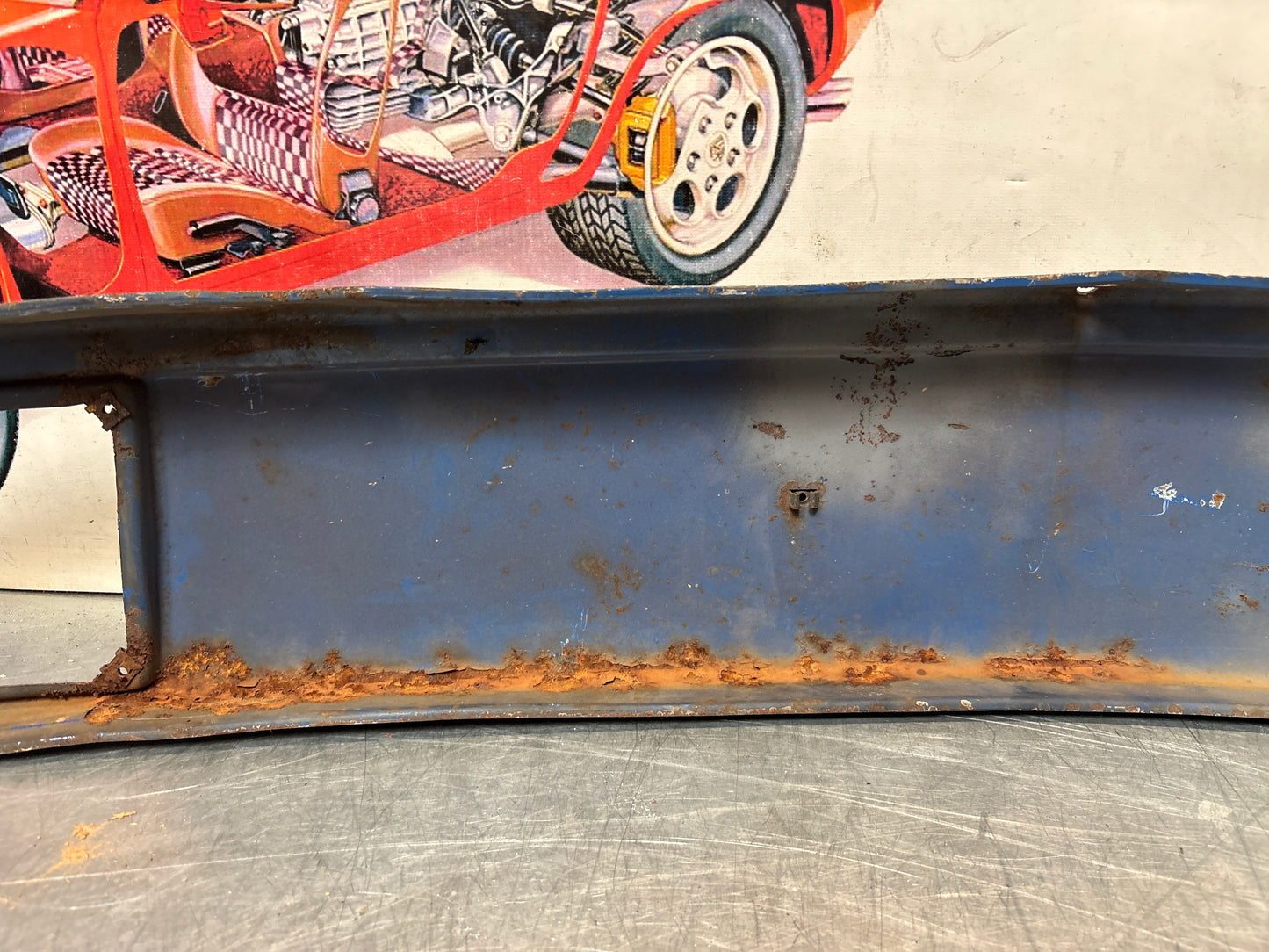 Porsche 914 front bumper, used 91450591010 / 91450500910