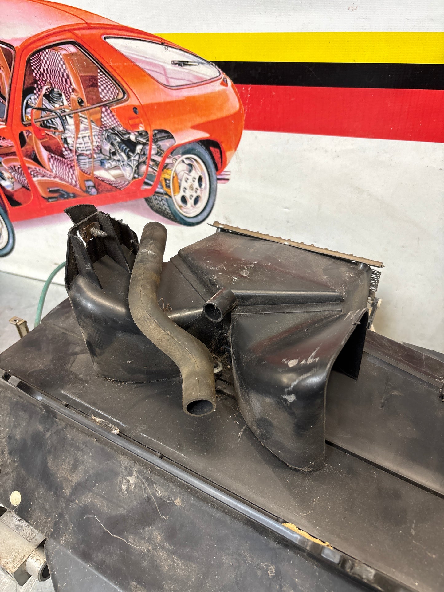 Porsche 928 heater box, LHD, 92857303604, used