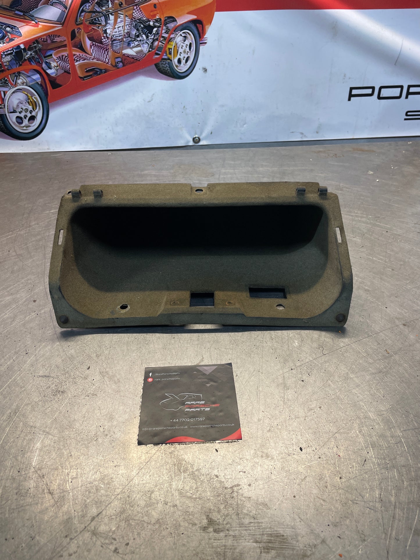 Porsche 924 glovebox, grey used 477857095A