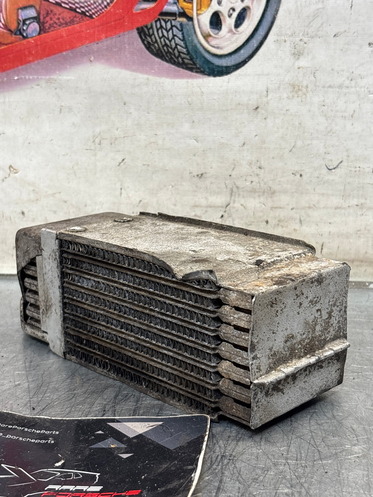 Porsche 914 oil cooler, used 021117021B
