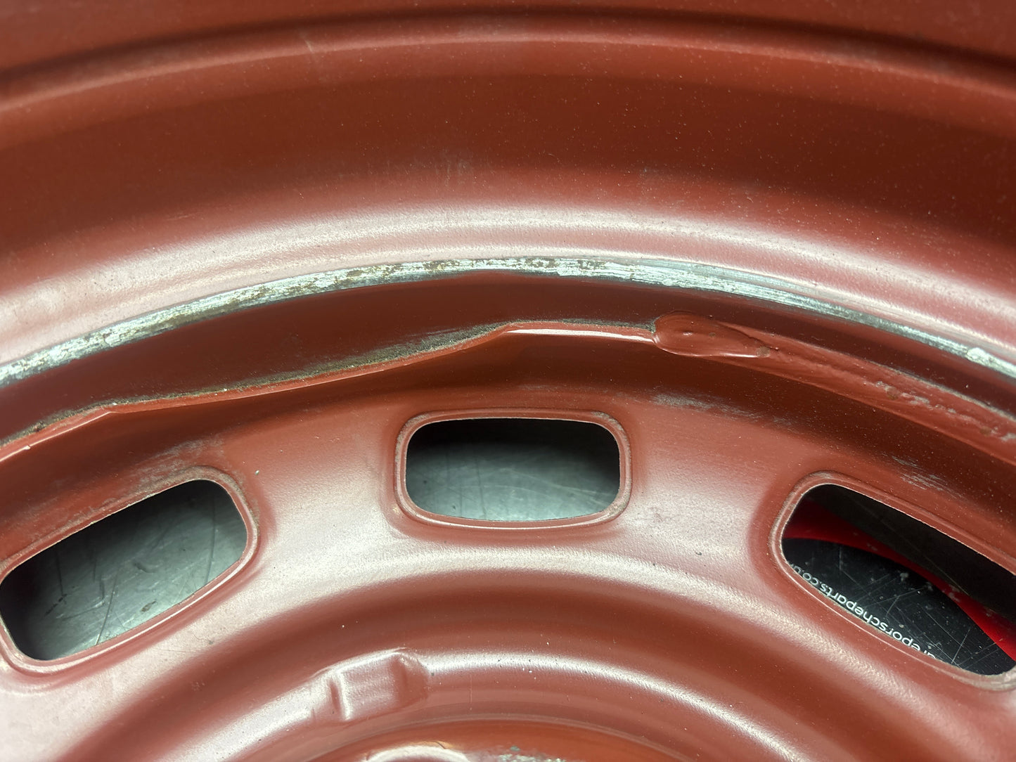 Porsche 911 930 Steel Spare Wheel and tyre, used 91136204000