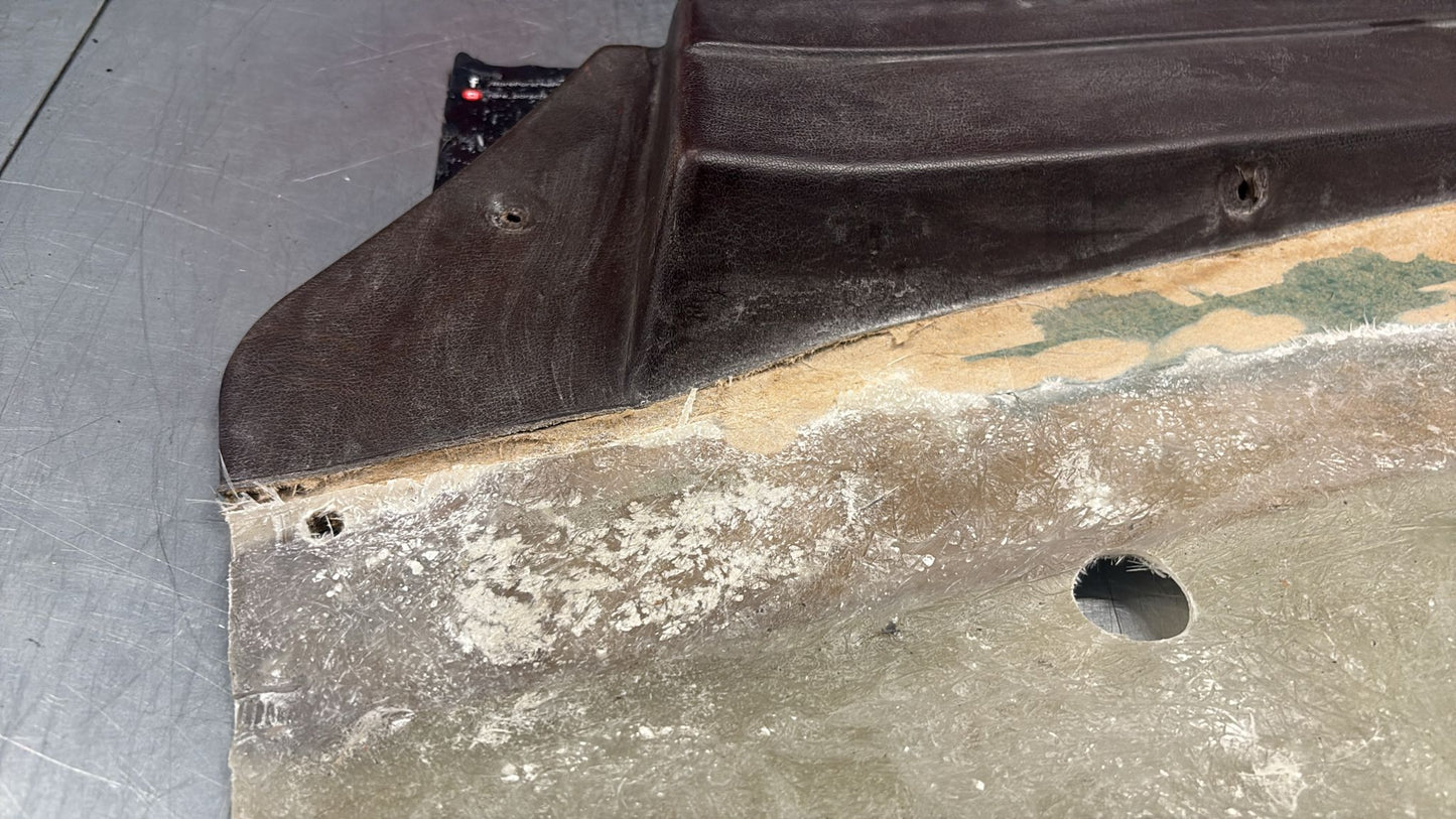 Porsche 924 / 944 early right manual Used door card, brown, 477867012 no fabric!, spares or repair