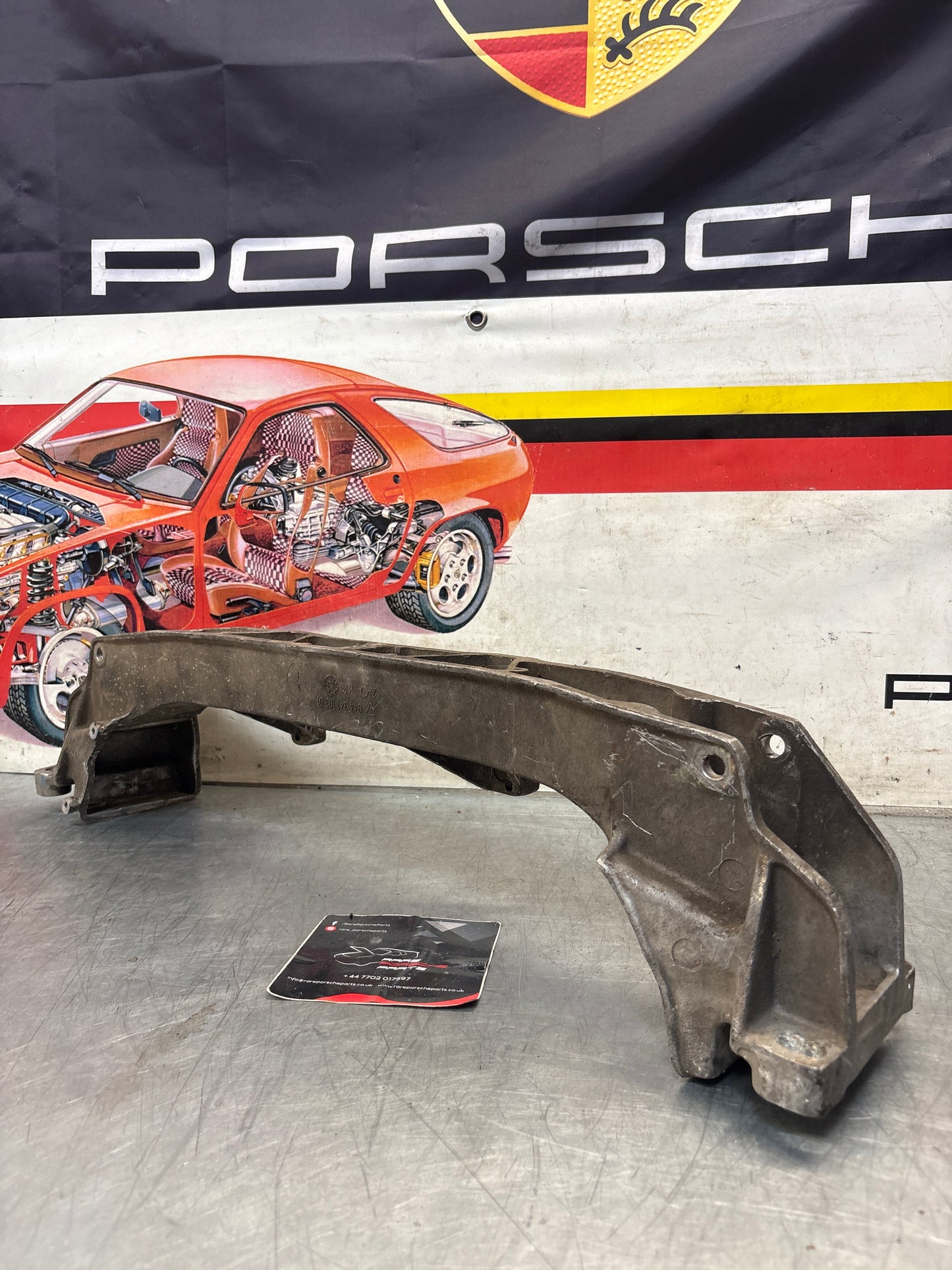 Porsche 944 Engine subframe bracket, used 94434110301
