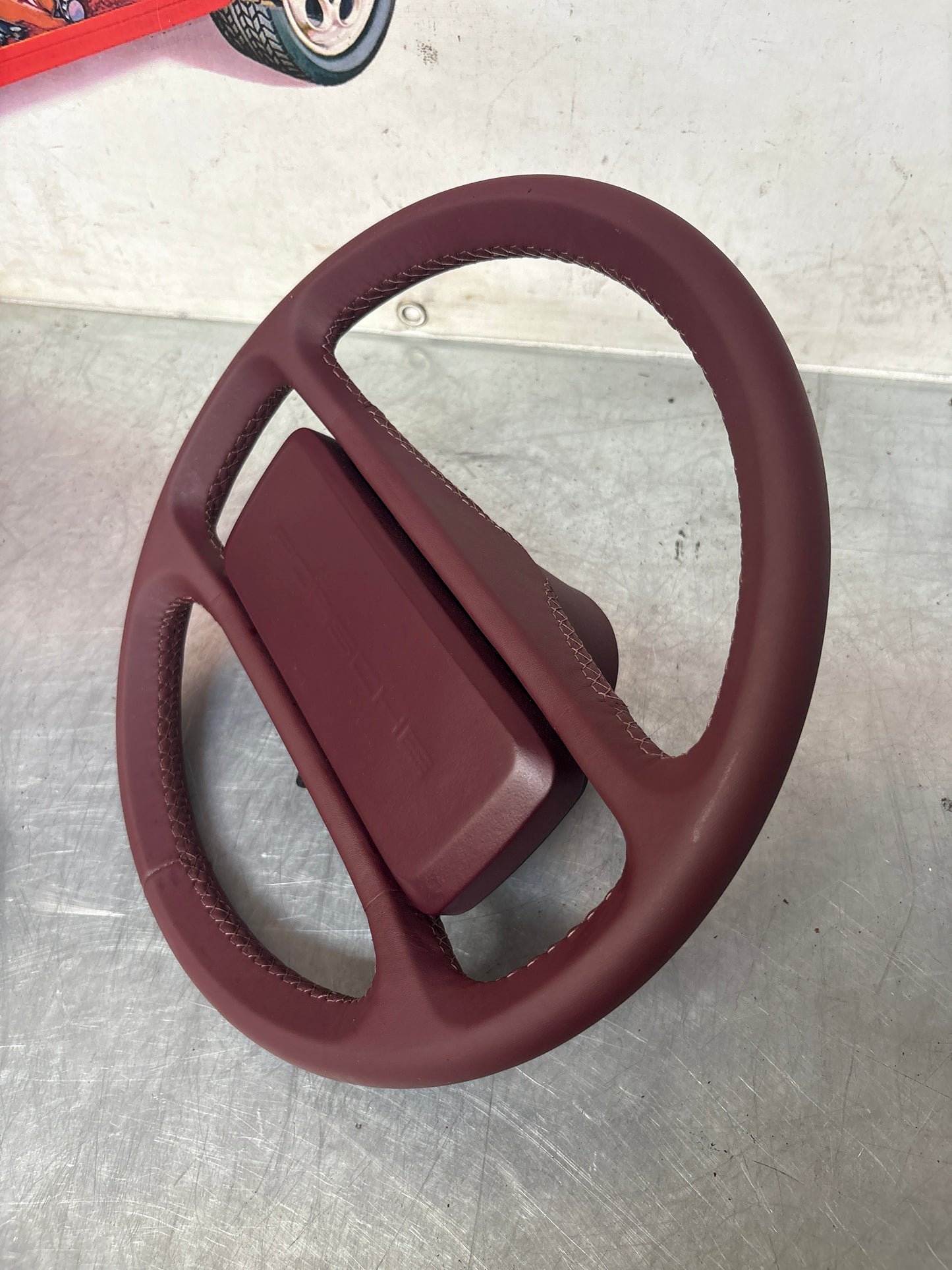 Volante Porsche 944 in pelle nera, usato 94434708409