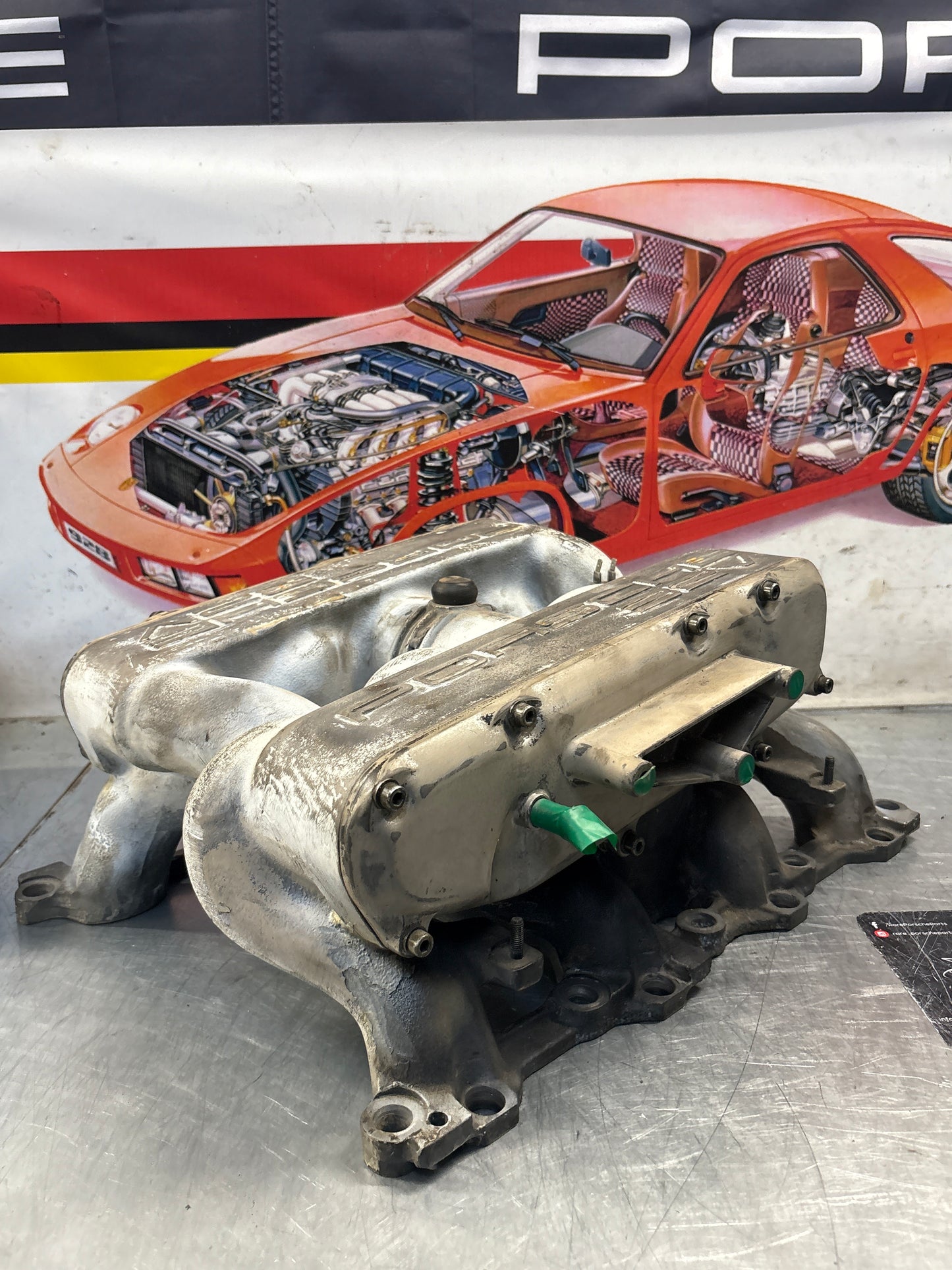 Porsche 928 S4 Intake manifold, used 9281105462R